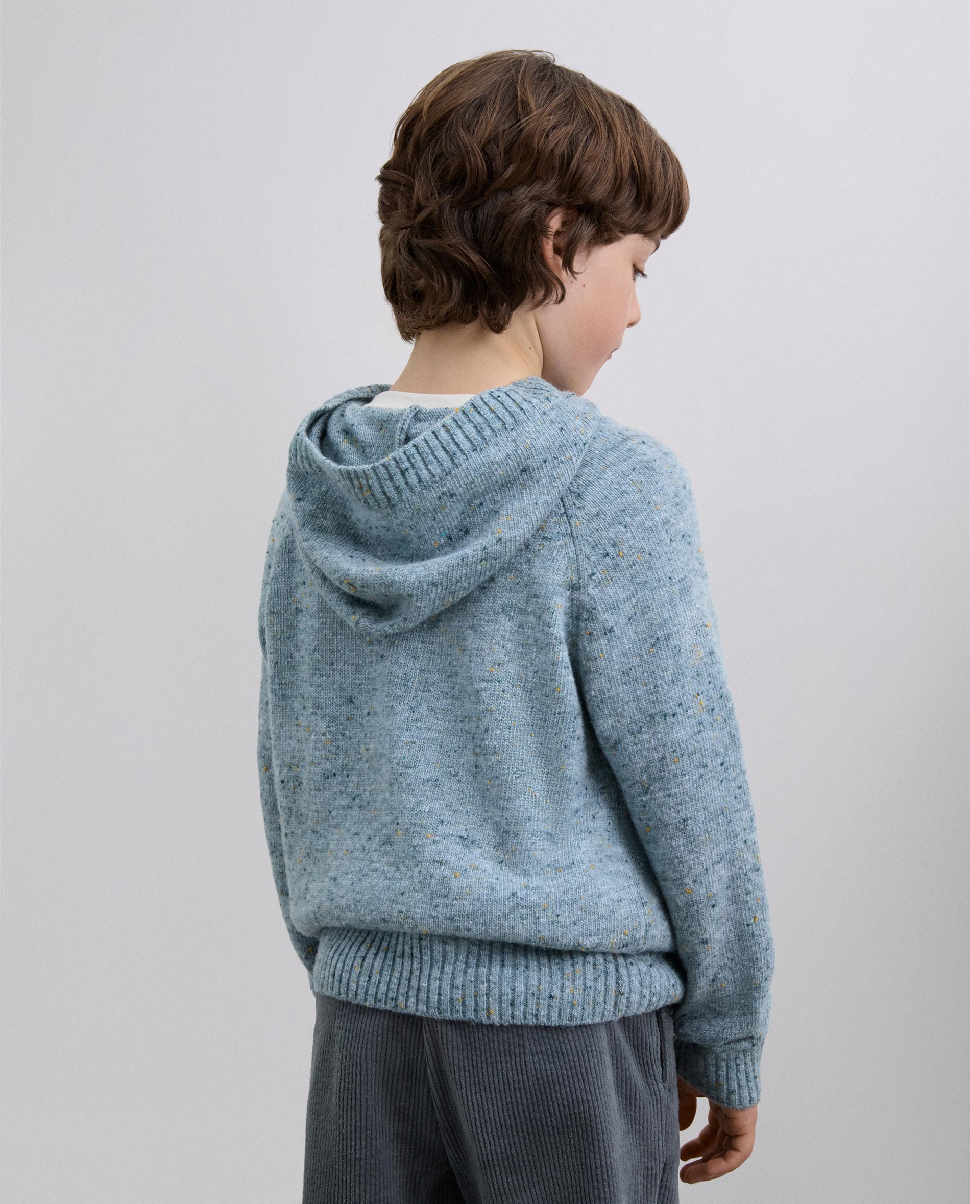 Camisola Infantil de Lã Tweed com Capuz Scalpers Caribe-2