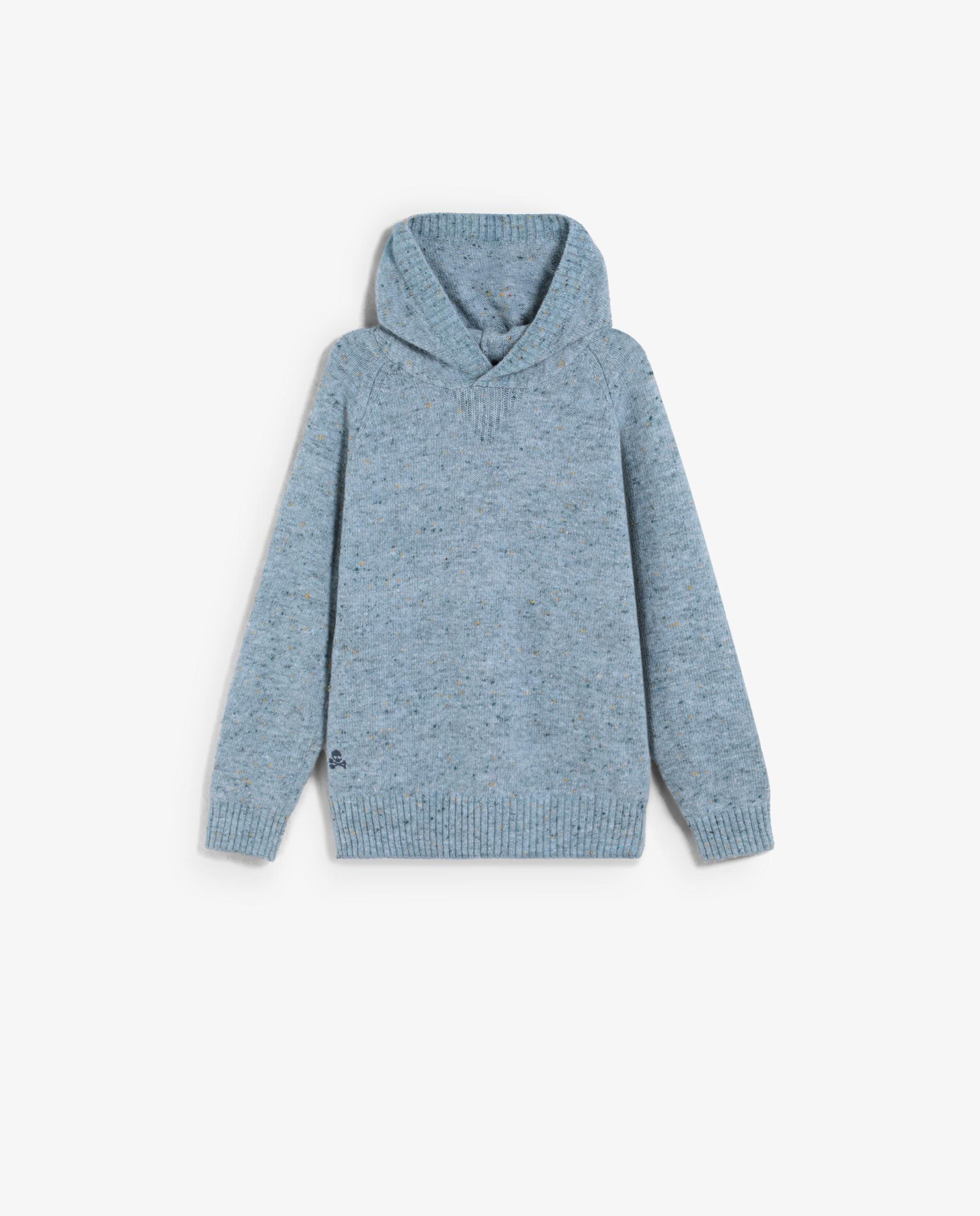 Camisola Infantil de Lã Tweed com Capuz Scalpers Caribe-4