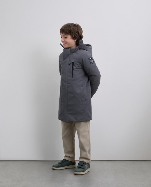 Imagem 0 de Parka Infantil com Capuz e Fecho Oculto