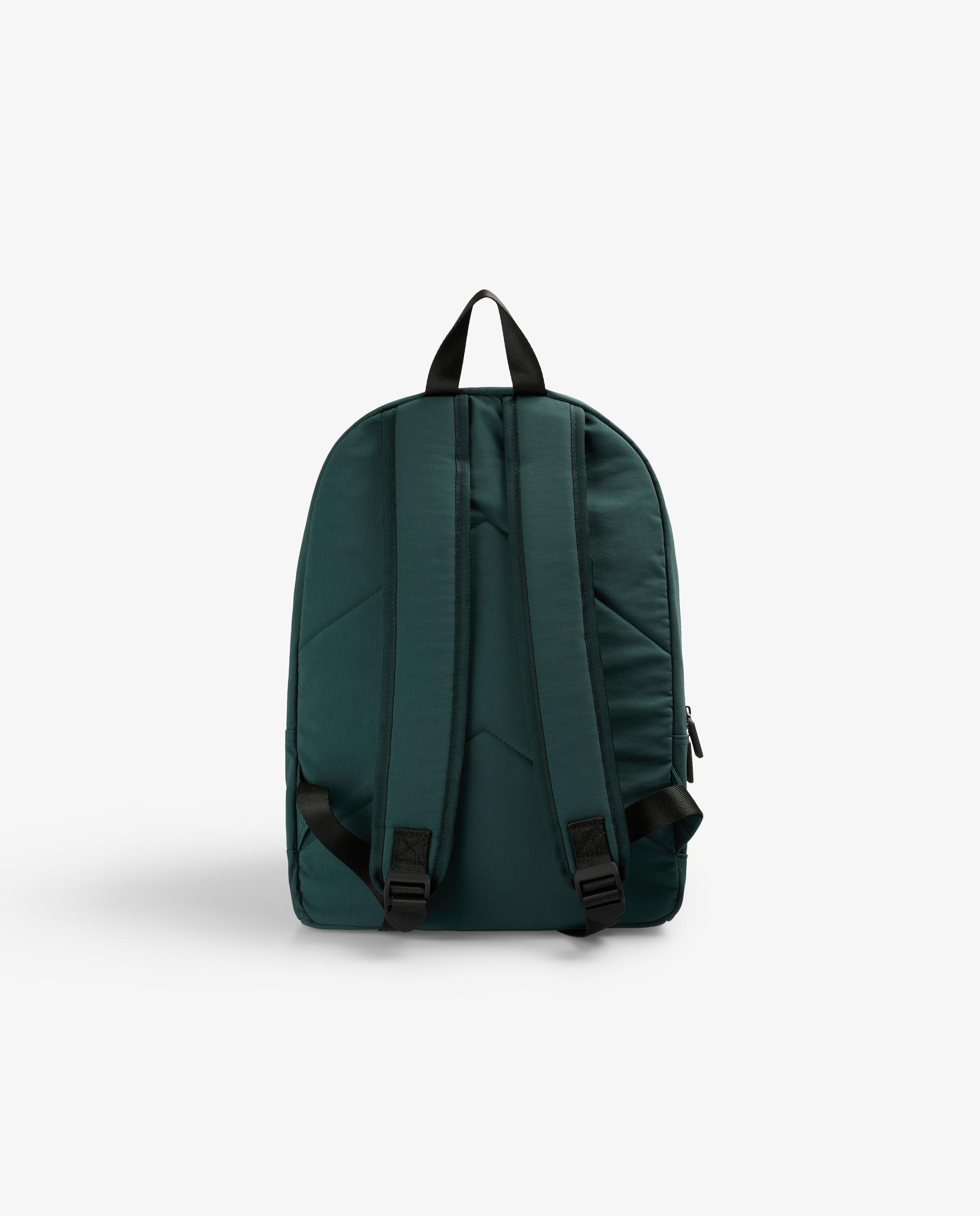 Mochila com Bolso Frontal Exterior Verde-escuro-2