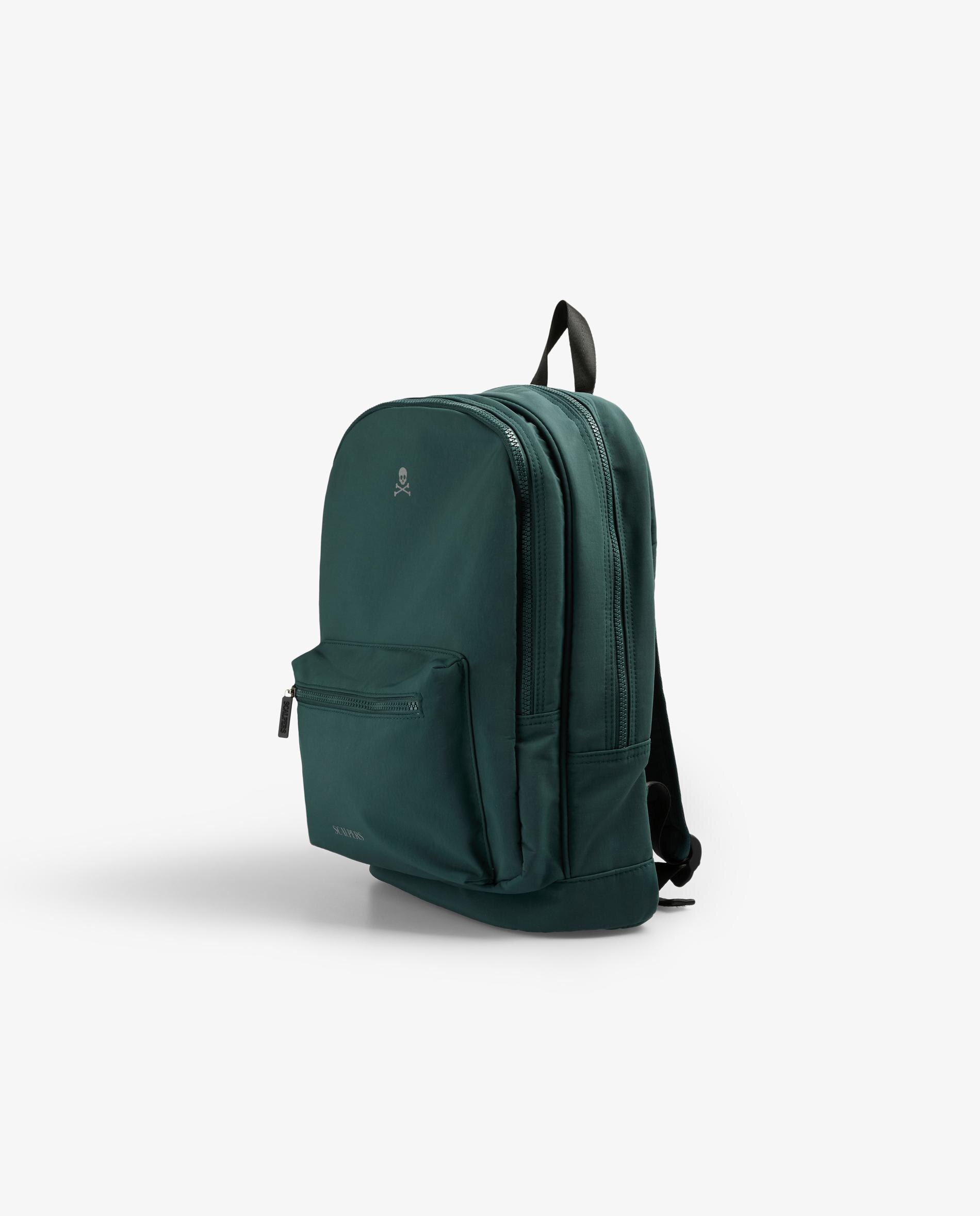 Mochila com Bolso Frontal Exterior Verde-escuro-3