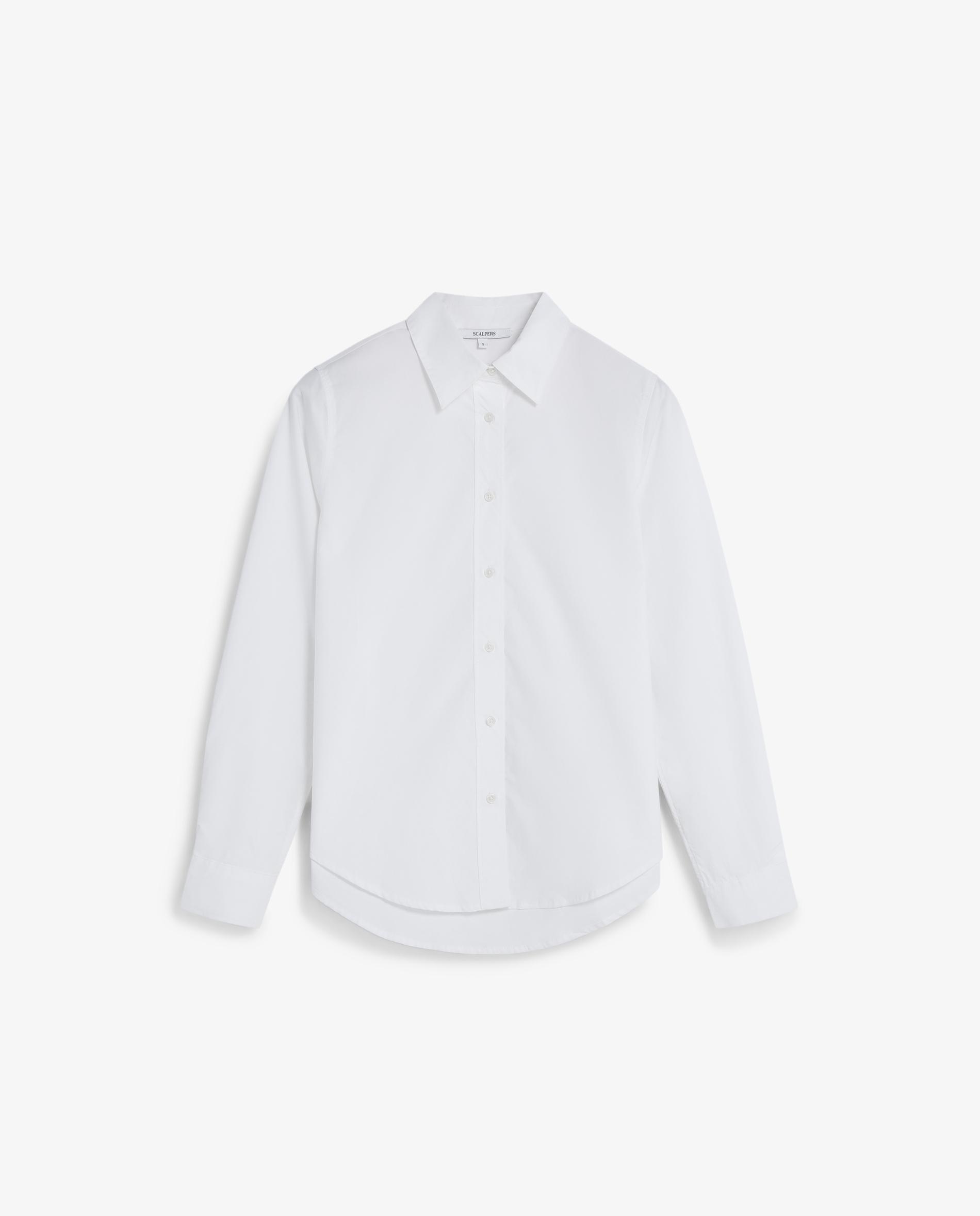 Camisa Básica de Algodão Regular Fit Branco-6