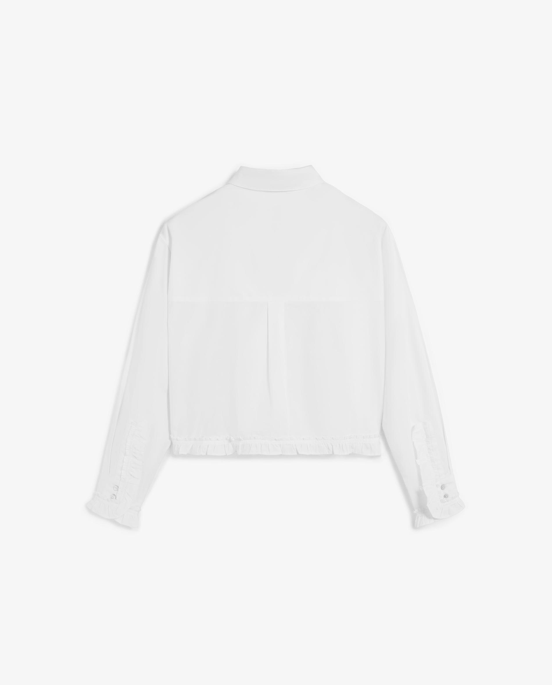 Camisa Básica de Algodão Regular Fit Branco-6