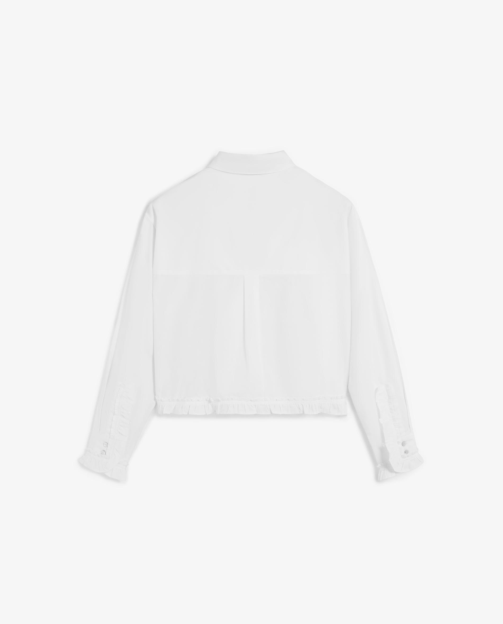 Camisa Básica de Algodão Regular Fit Branco-6