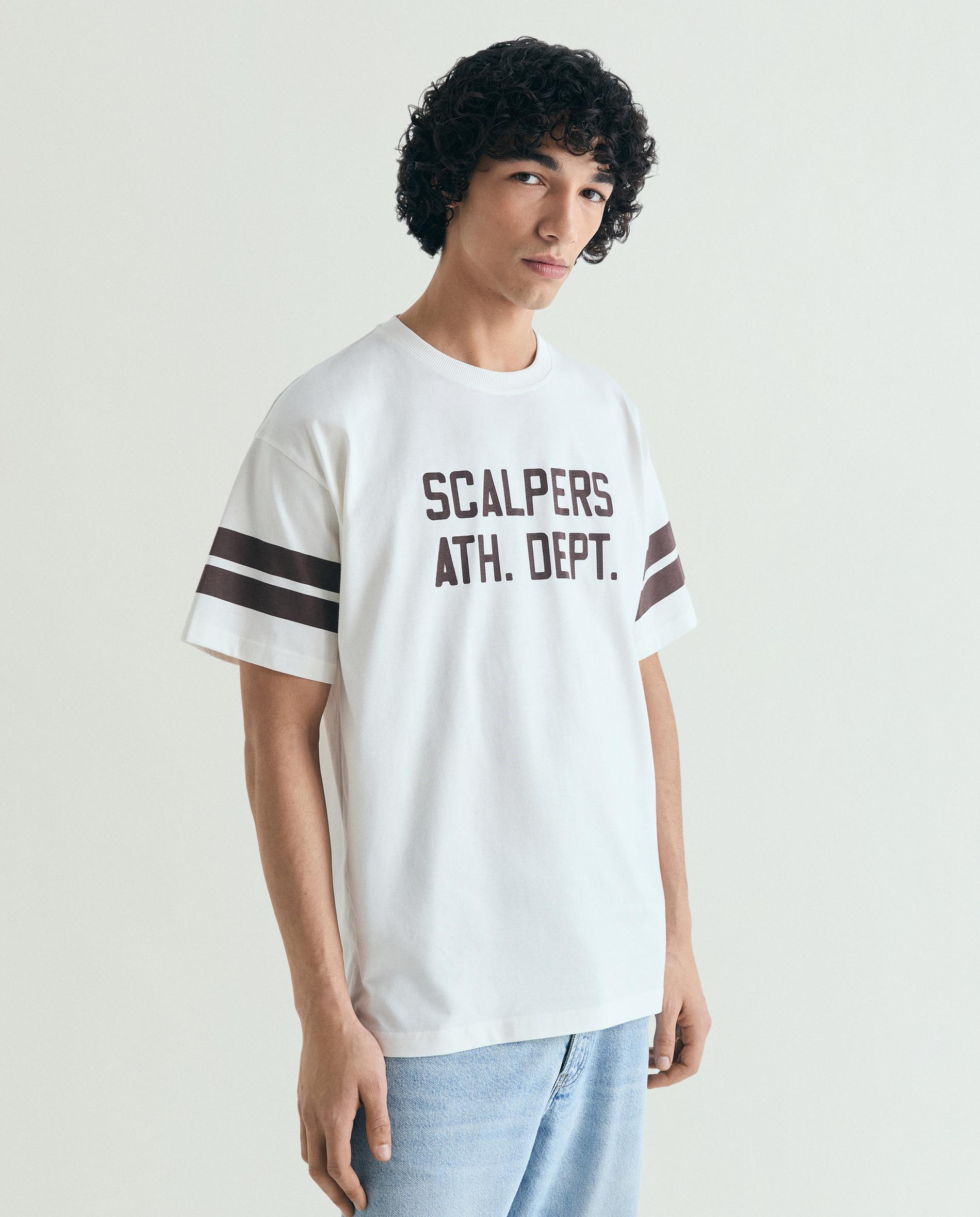 Imagem 0 de T-shirt de Manga Curta com Bandas em Contraste