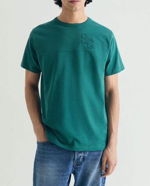 Imagem 0 de T-shirt de Manga Curta com Costura Decorativa