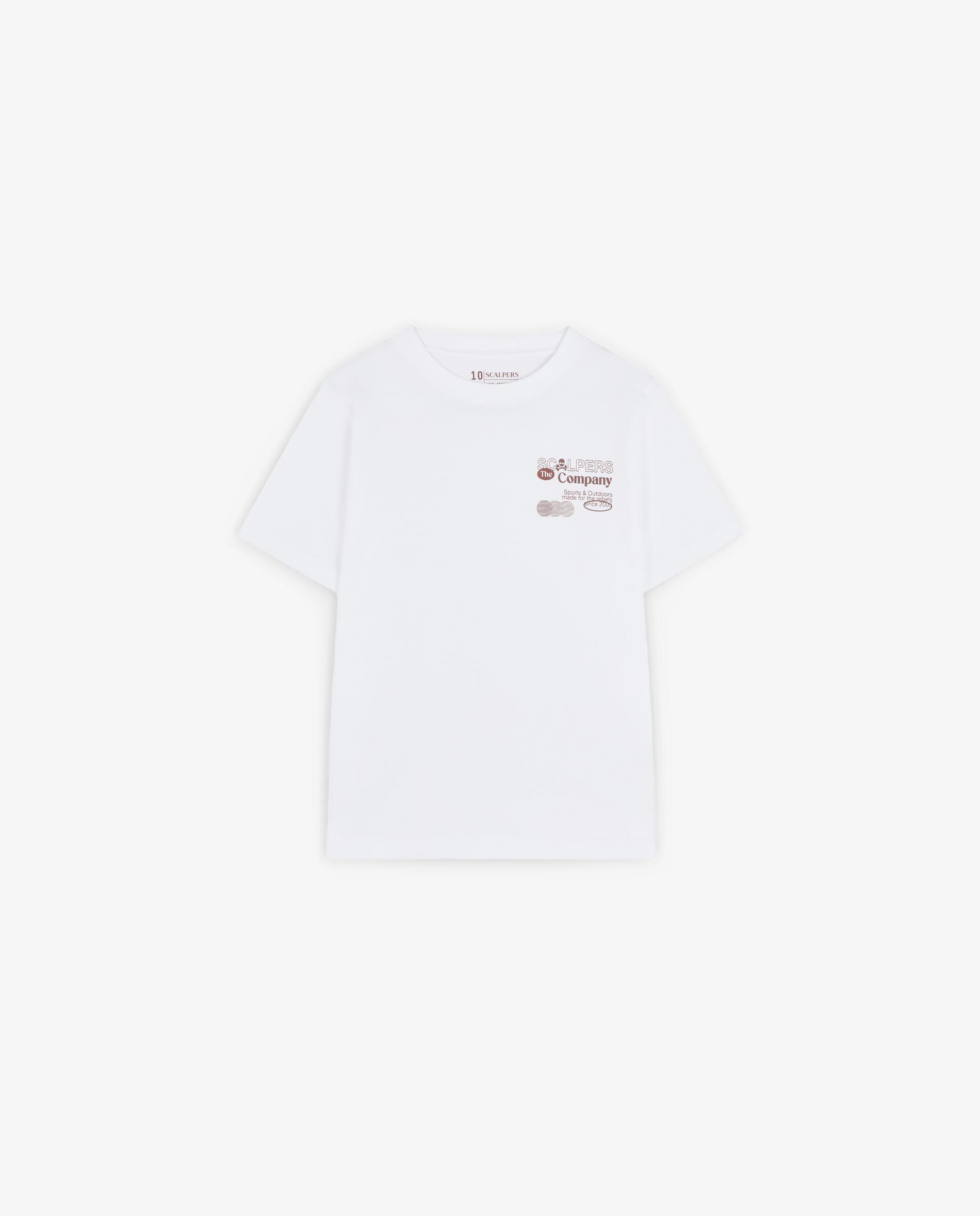 T-shirt 100% Algodão e Corte Regular Fit Scalpers Branco-4