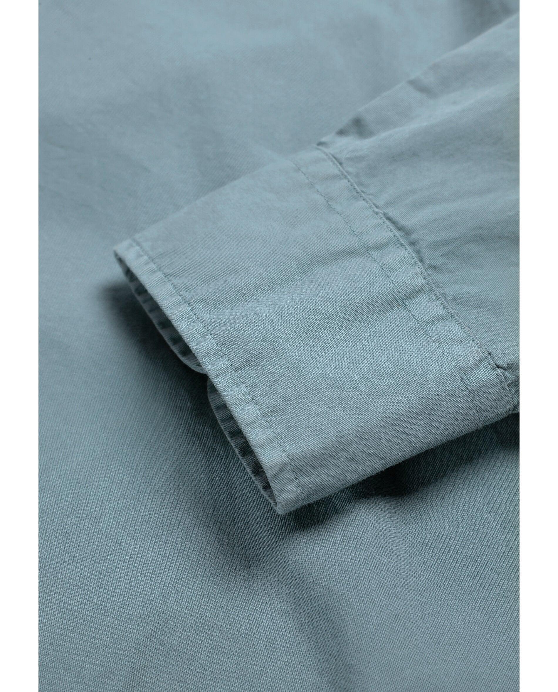 Camisa Regular Fit Lisa Azul-acinzentado-3