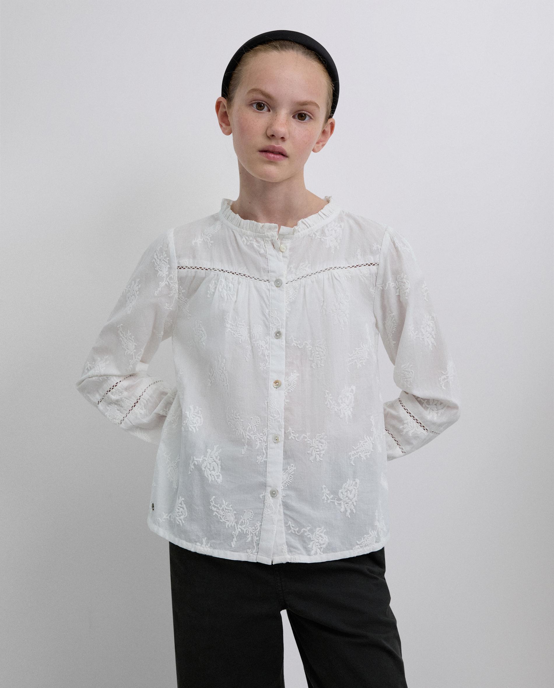 Imagem 0 de Blusa Infantil Bordada de Manga Comprida