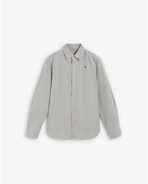 Imagem 0 de Camisa Regular Fit com Microestampado aos Quadrados