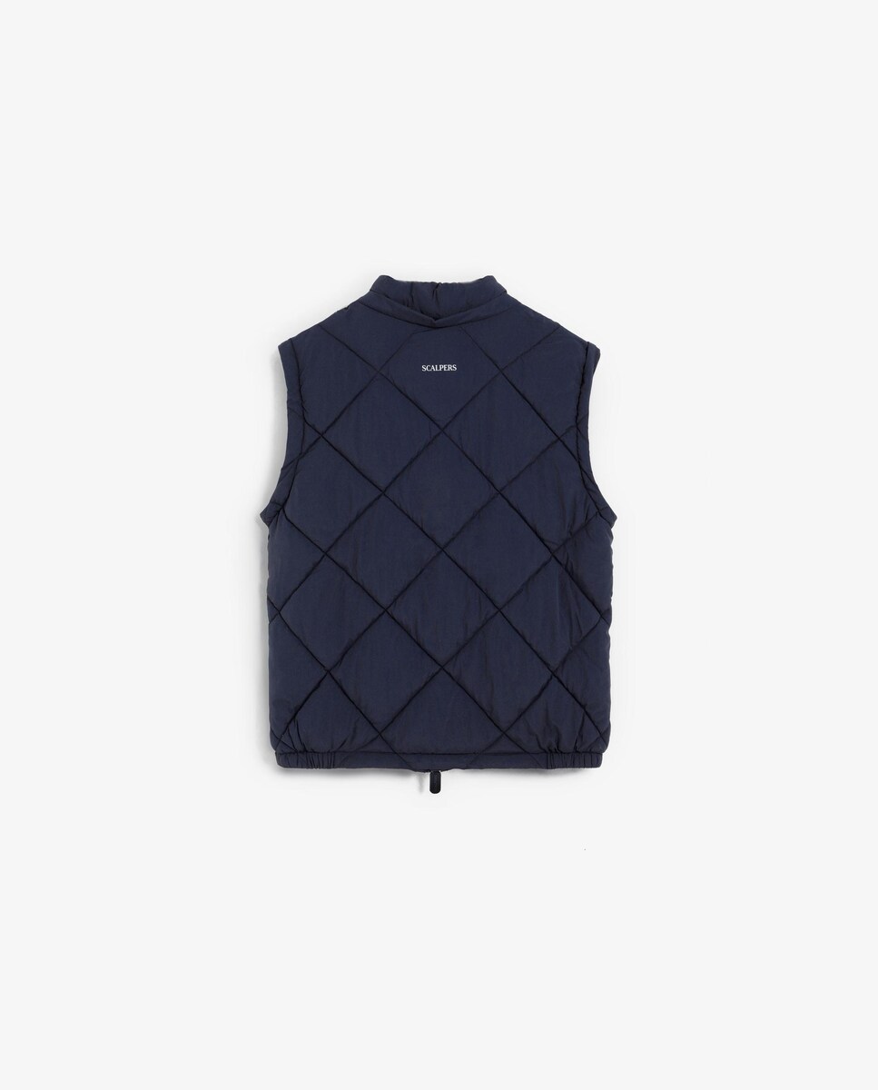 Blusão Infantil com Capuz e Manga Comprida Desmontável Azul-marinho-9