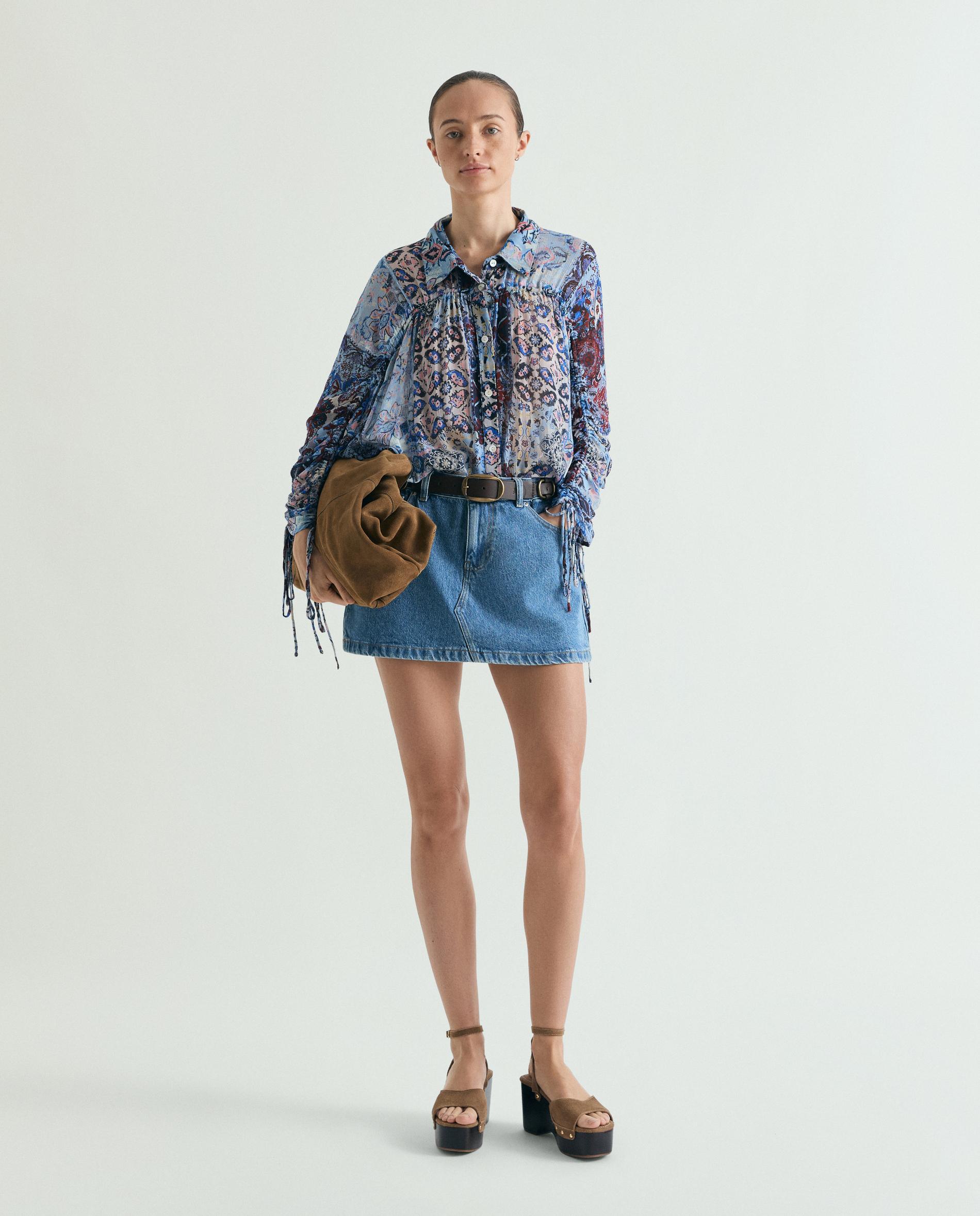 Imagem 0 de Saia Curta Jeans