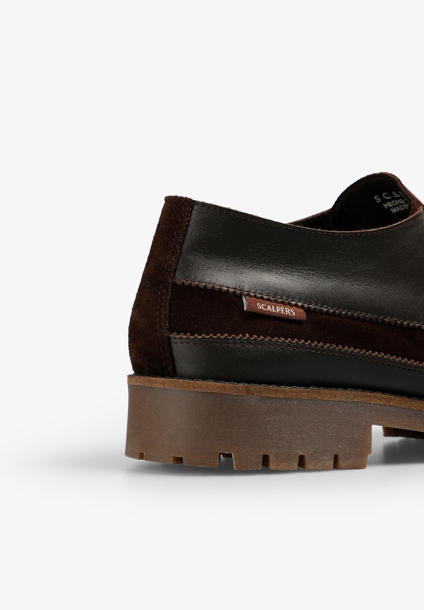 Sapatos Confortáveis com Atacadores e Reforço no Calcanhar Castanho-7