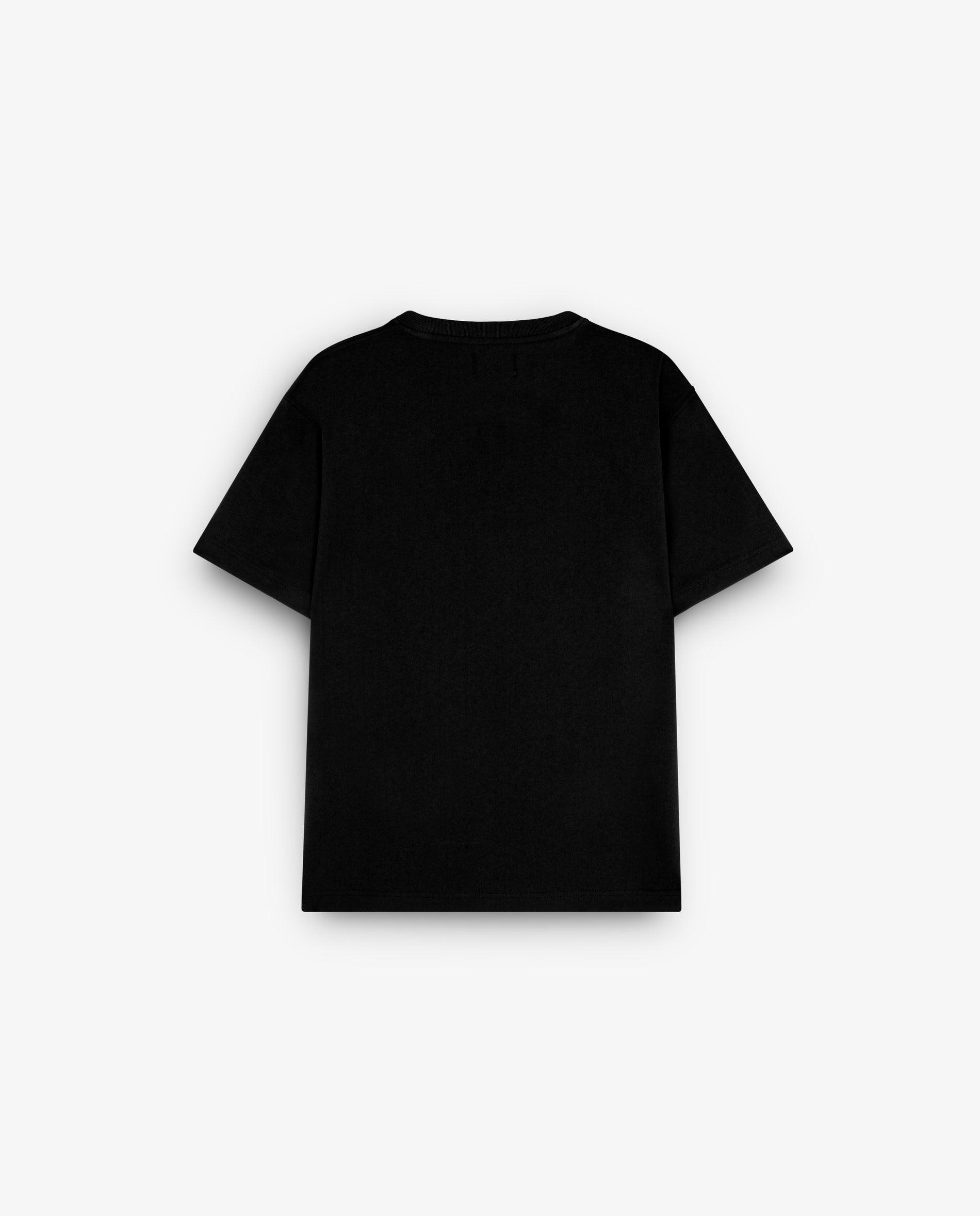 T-shirt de Manga Curta Básica Relaxed Fit Preto-6