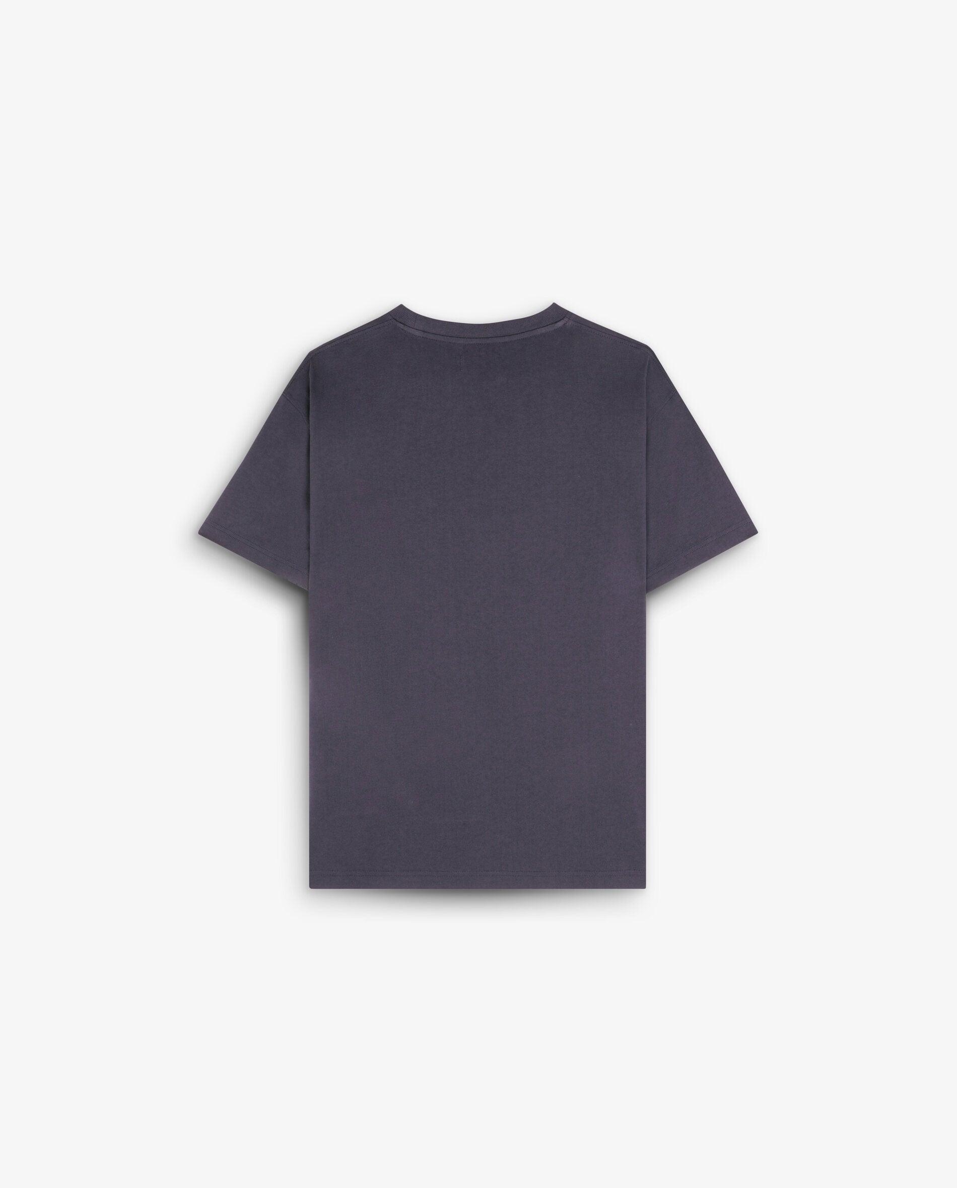T-shirt de Manga Curta Básica Relaxed Fit Antracite-6