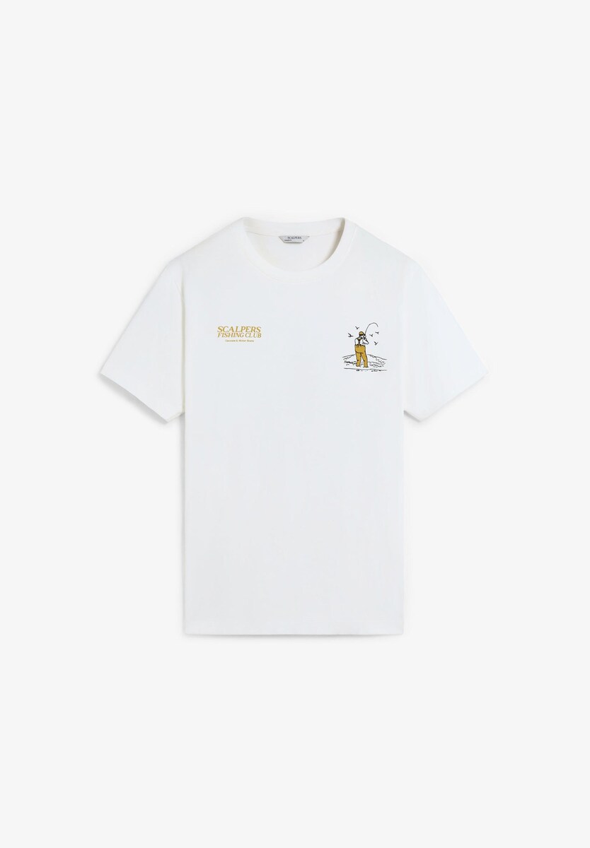 T-shirt de Manga Curta e Gola Redonda Natural-1