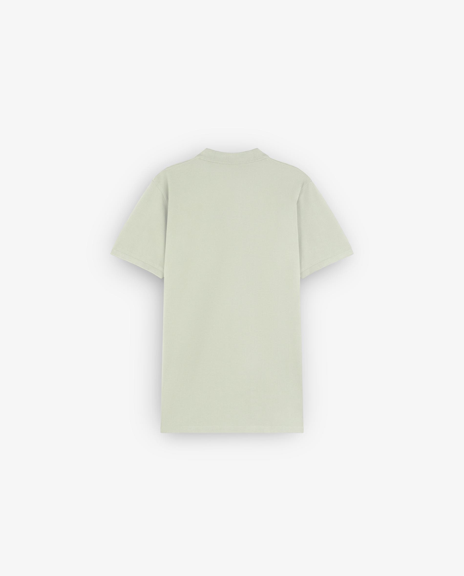 Polo em Algodão 100% de Manga Curta Verde-claro-2