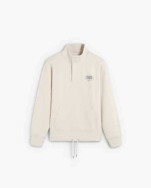 Imagem 0 de Sweatshirt com Gola Alta e Bolso Frontal Tipo Canguru