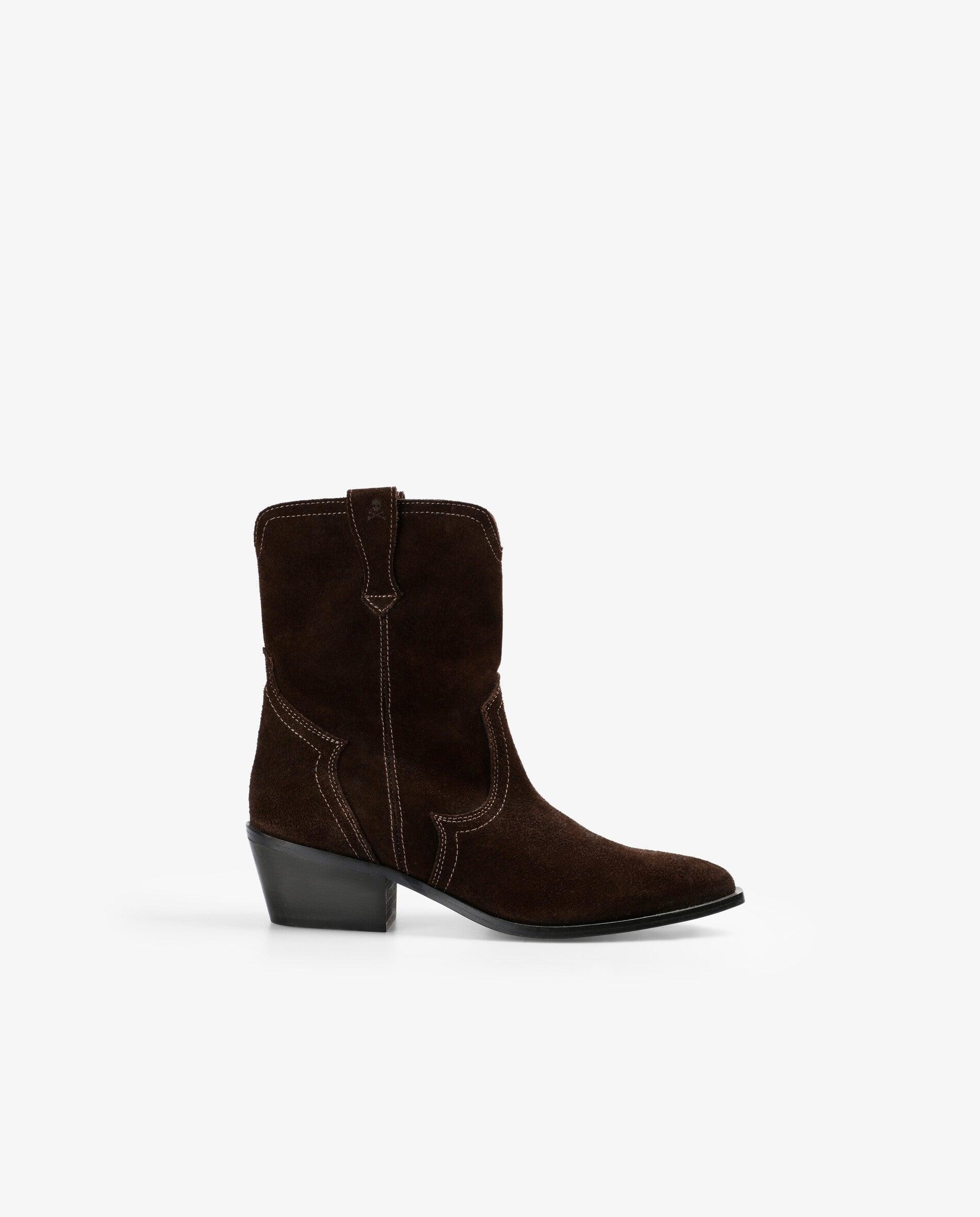 Imagem 0 de Botas Cowboy de Couro de Cano Médio