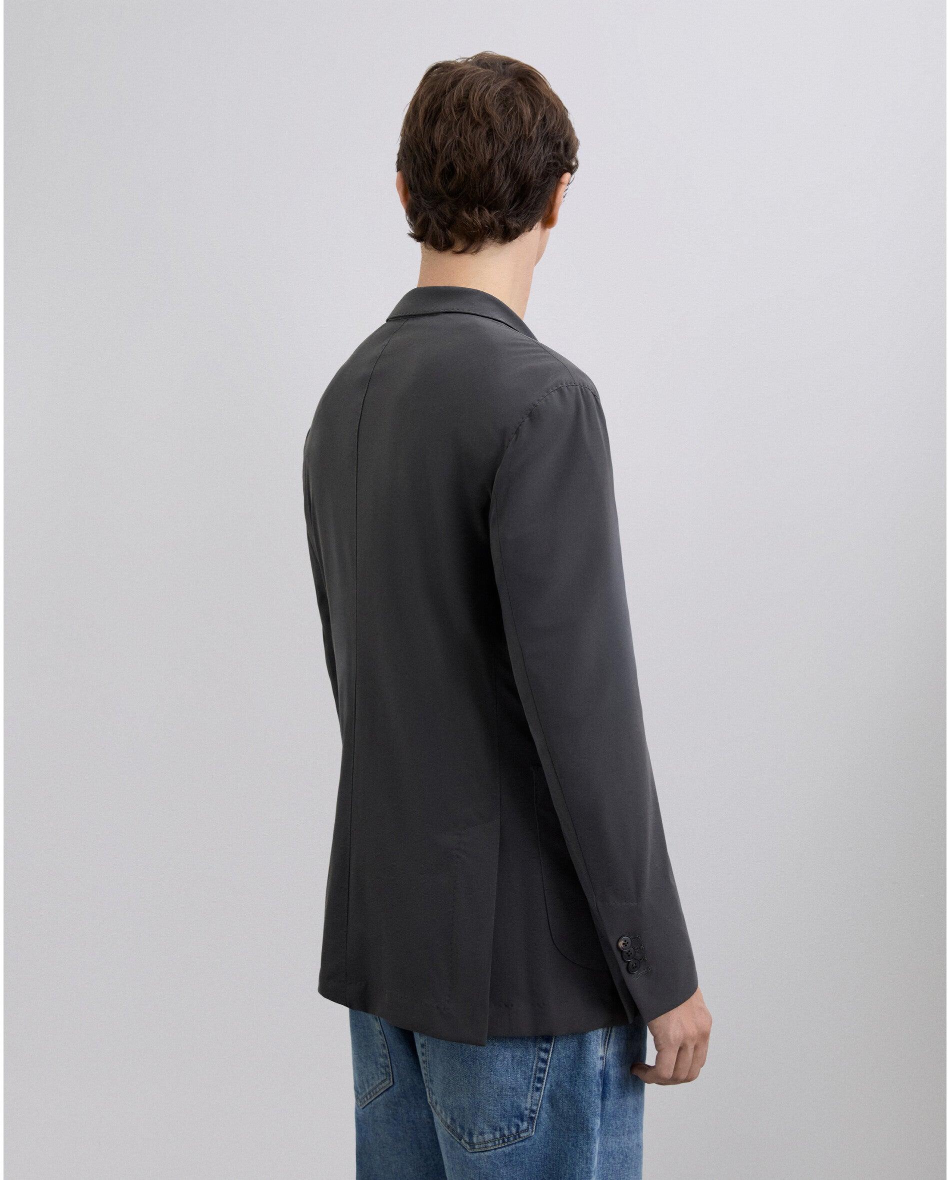 Blazer com Lapelas em V e Bolsos de Patch Frontais Verde-2