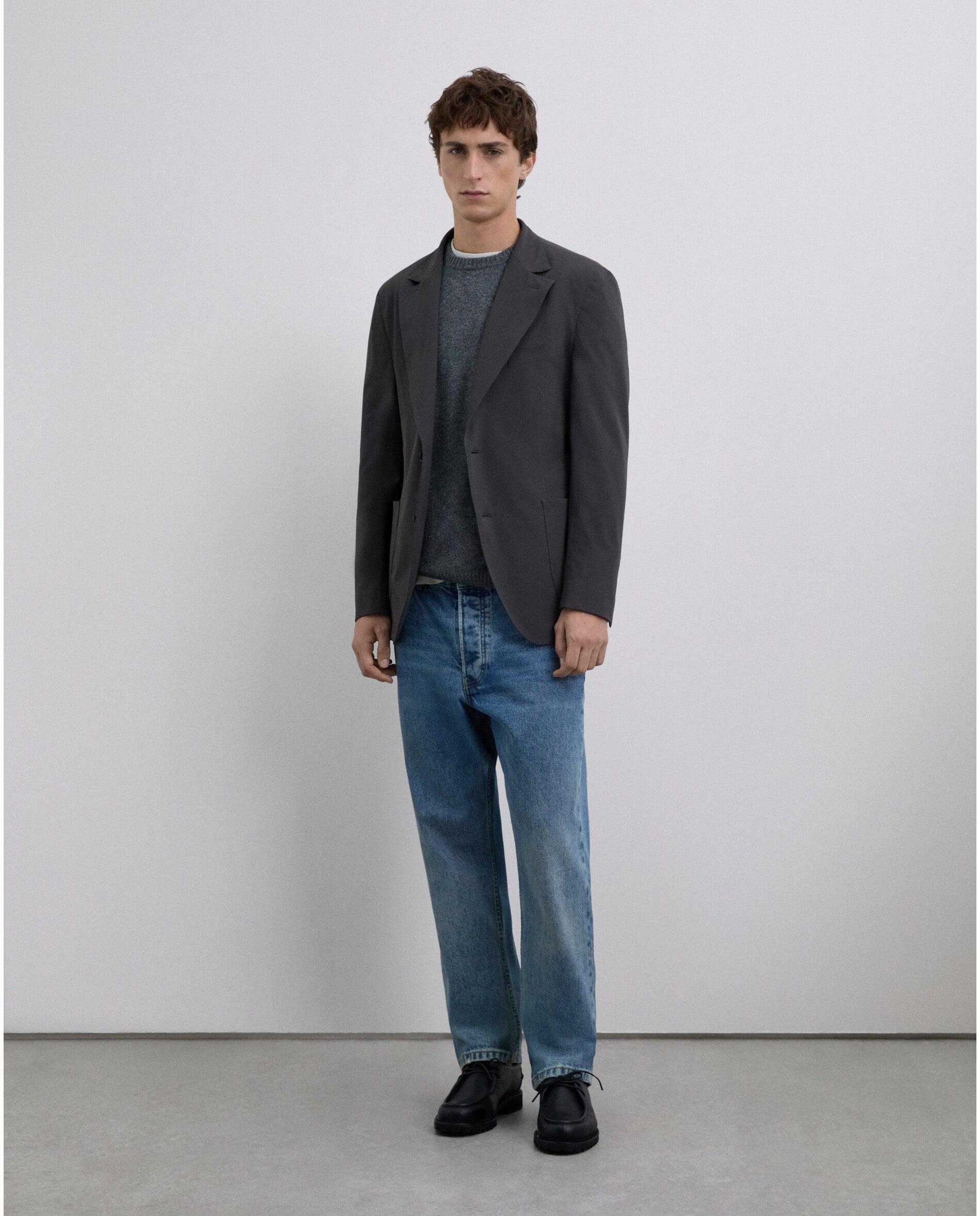 Blazer com Lapelas em V e Bolsos de Patch Frontais Verde-4