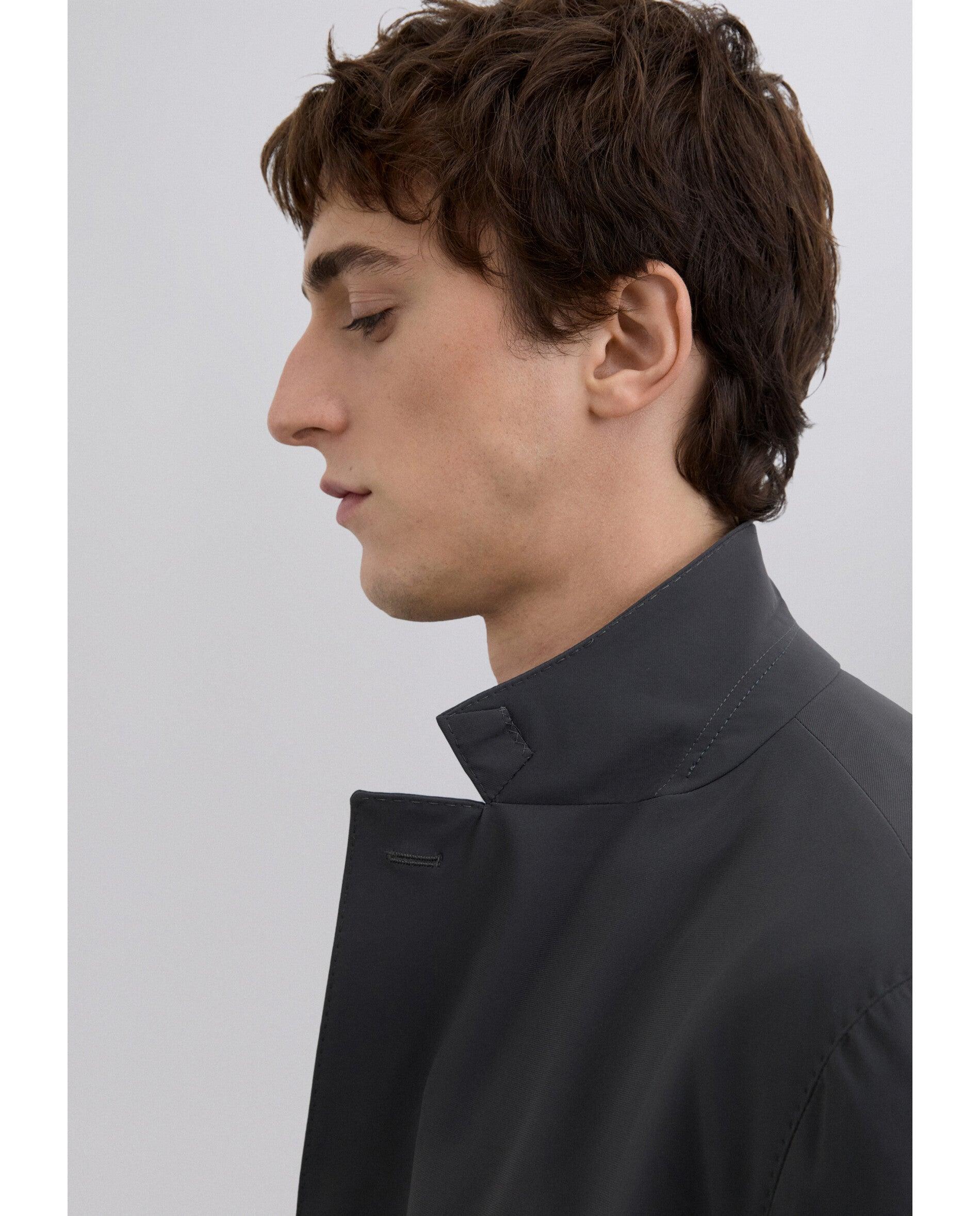 Blazer com Lapelas em V e Bolsos de Patch Frontais Verde-5