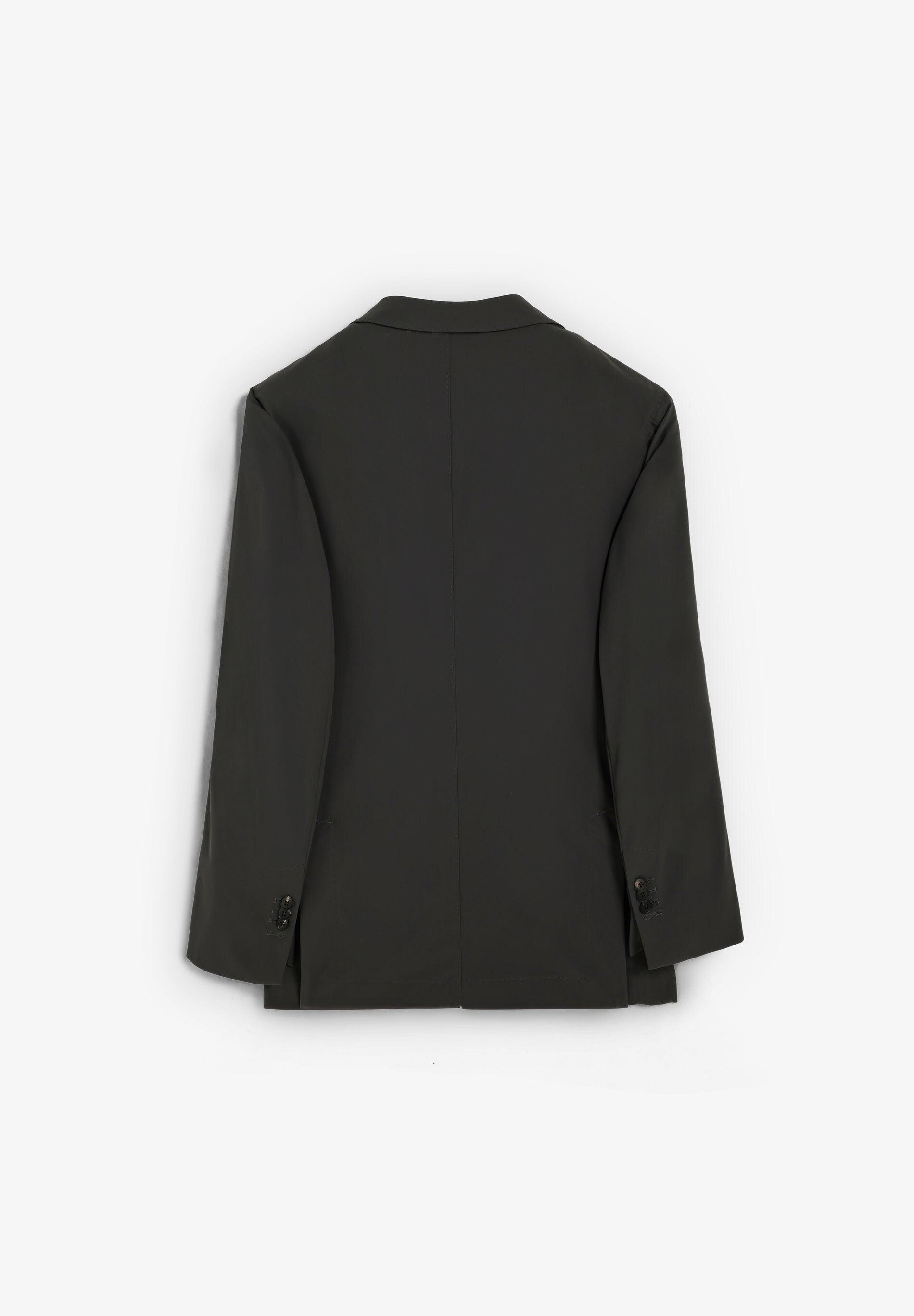 Blazer com Lapelas em V e Bolsos de Patch Frontais Verde-8