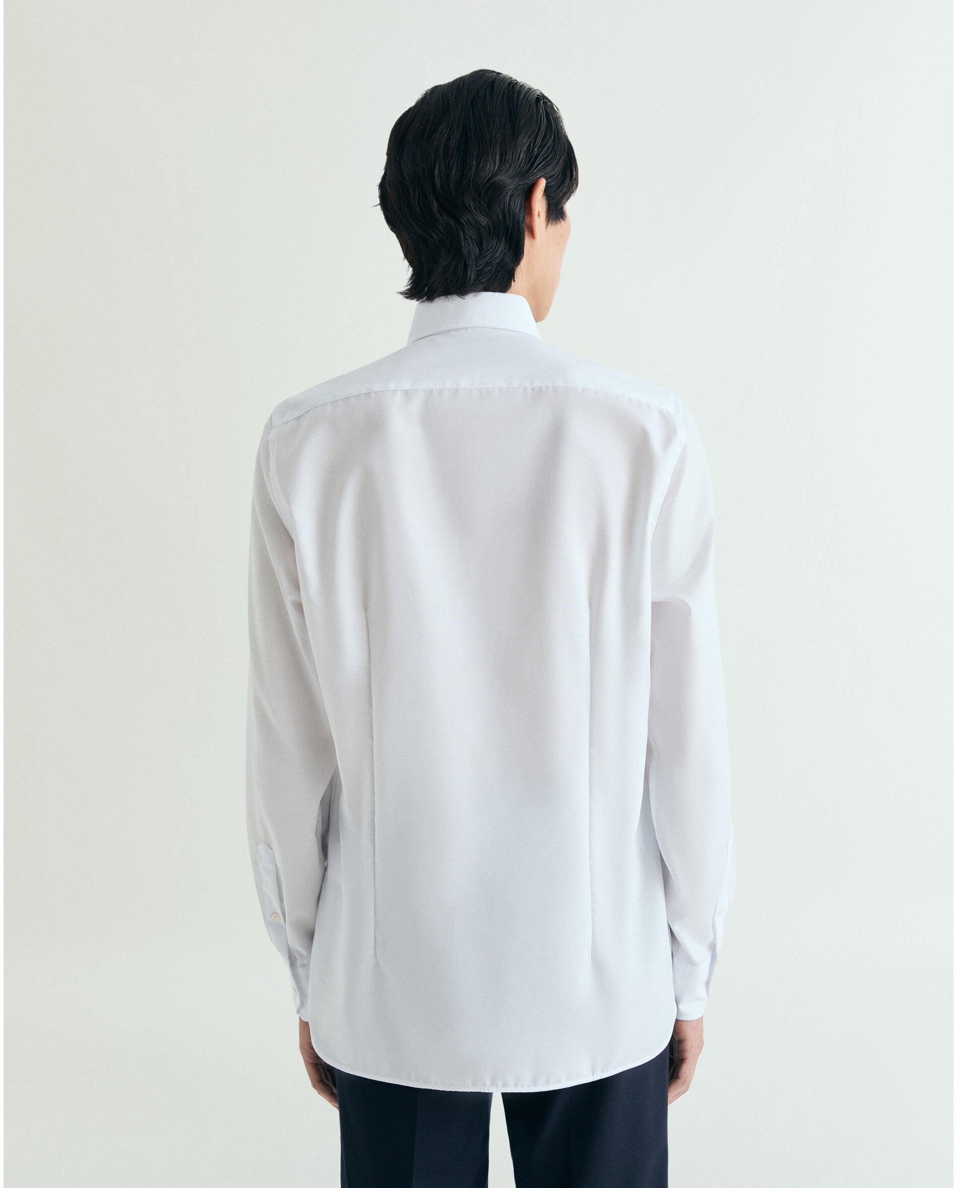 Camisa Regular Fit sem Necessidade de Engomar Branco-2