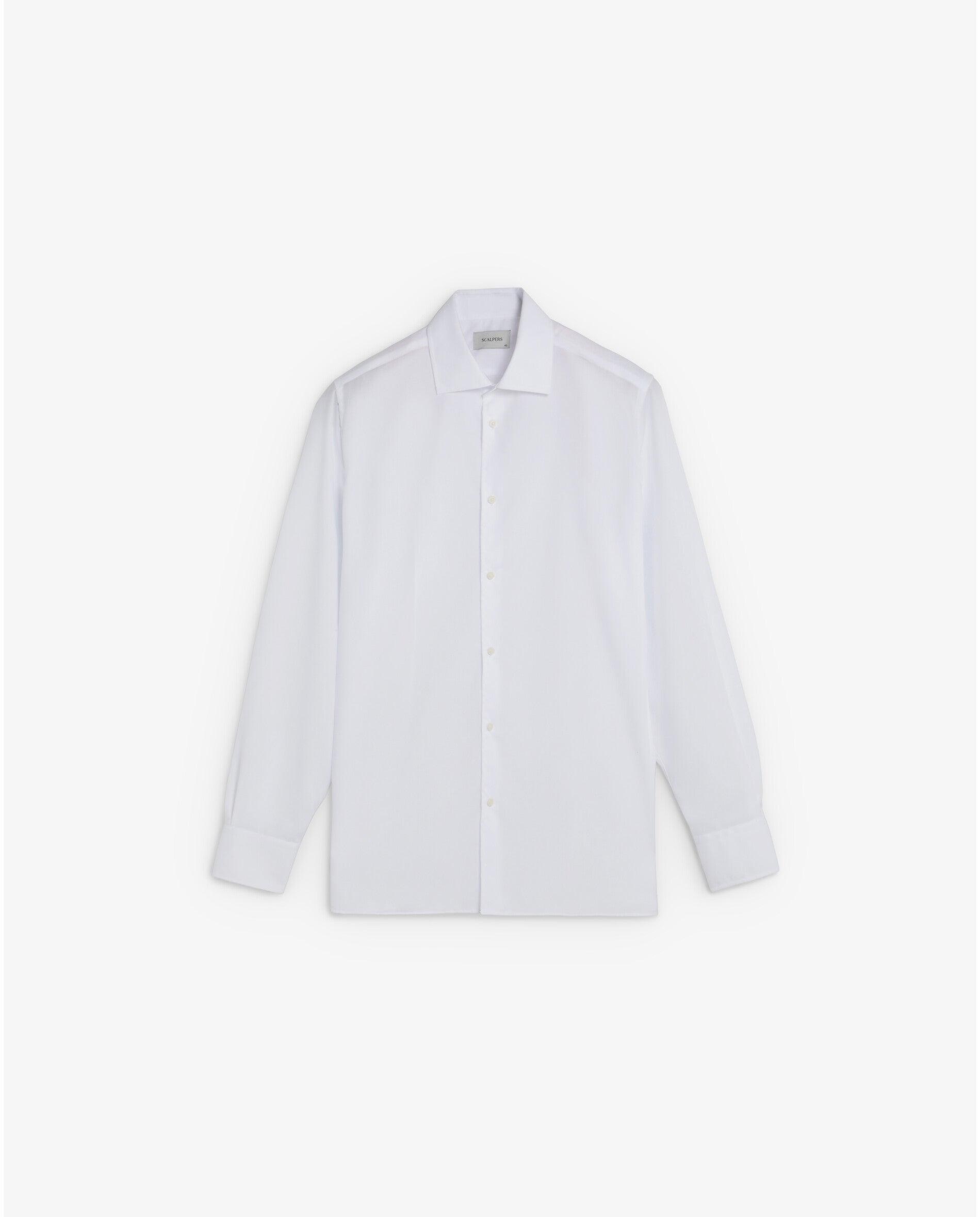Camisa Regular Fit sem Necessidade de Engomar Branco-6