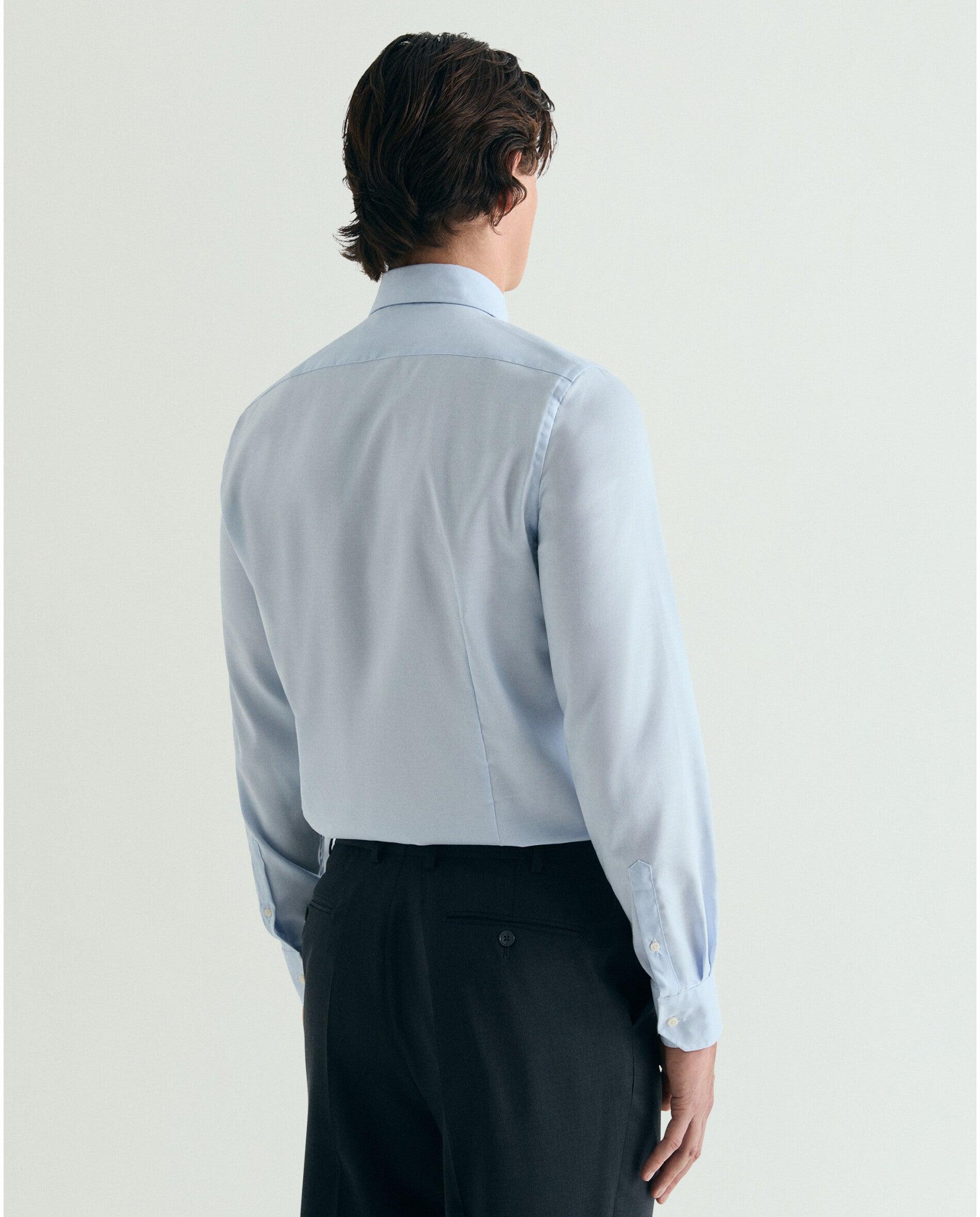 Camisa Regular Fit Lisa Azul-2