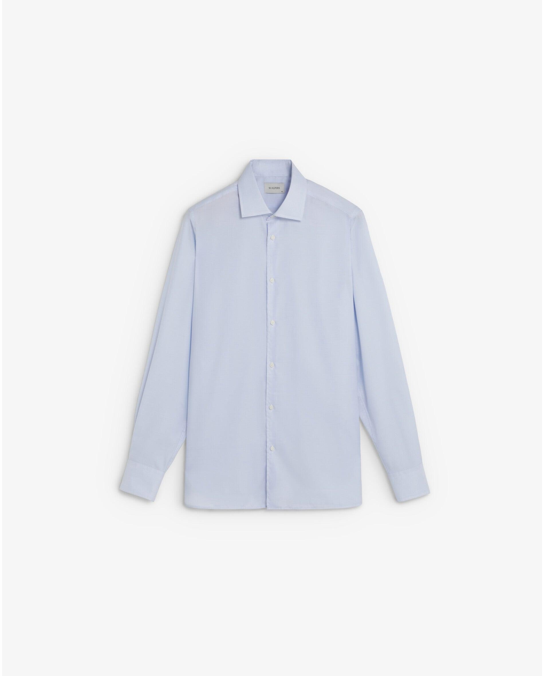 Camisa Regular Fit Lisa Azul-6