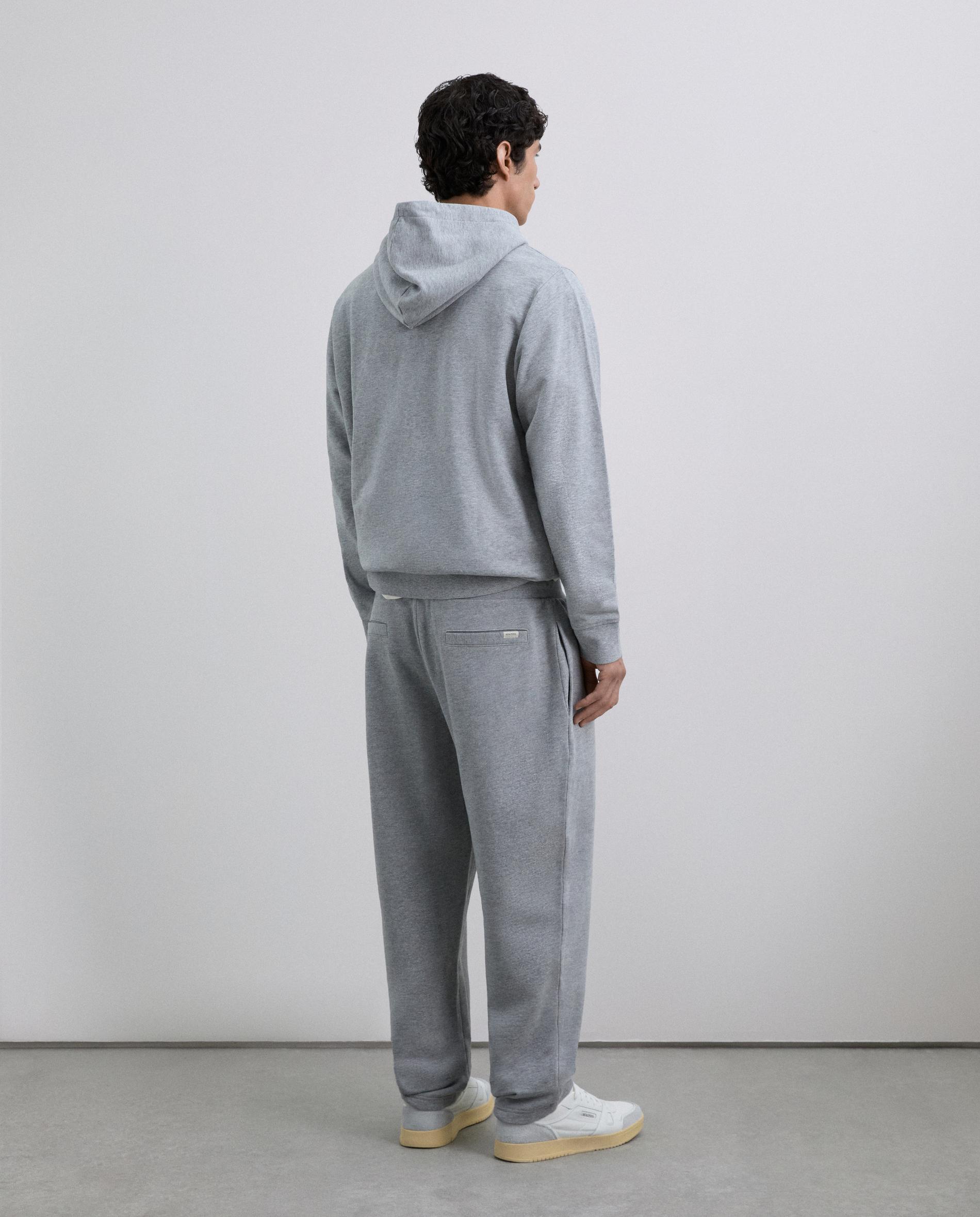 Calças Joggers Tipo Jogger de Algodão Cinzento-claro-3