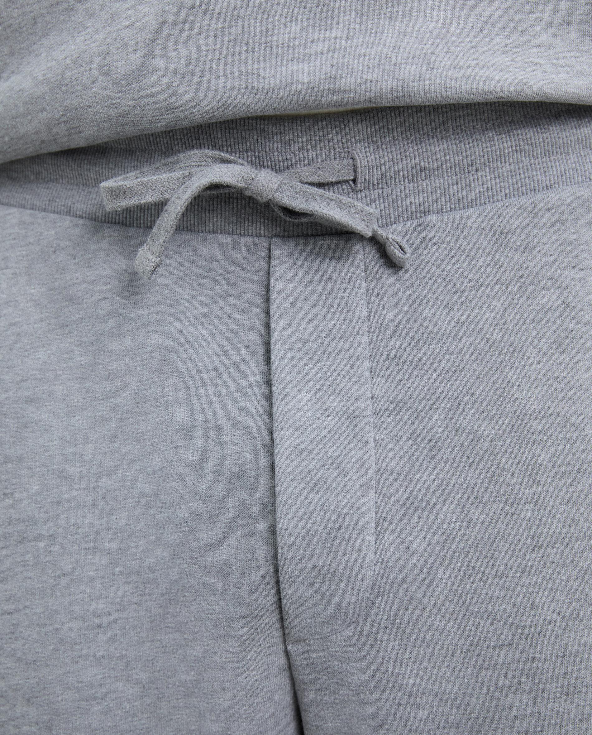 Calças Joggers Tipo Jogger de Algodão Cinzento-claro-4