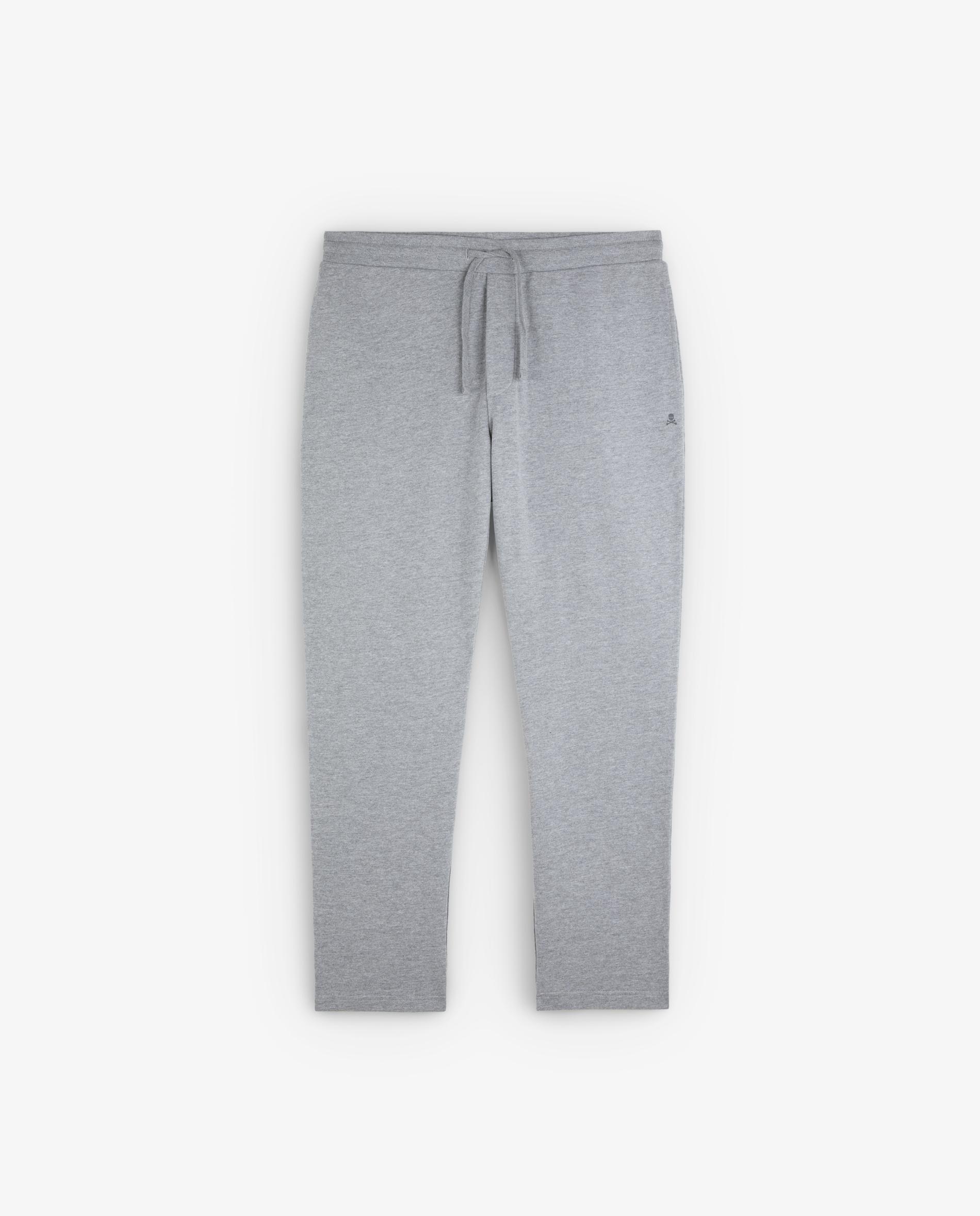 Calças Joggers Tipo Jogger de Algodão Cinzento-claro-5