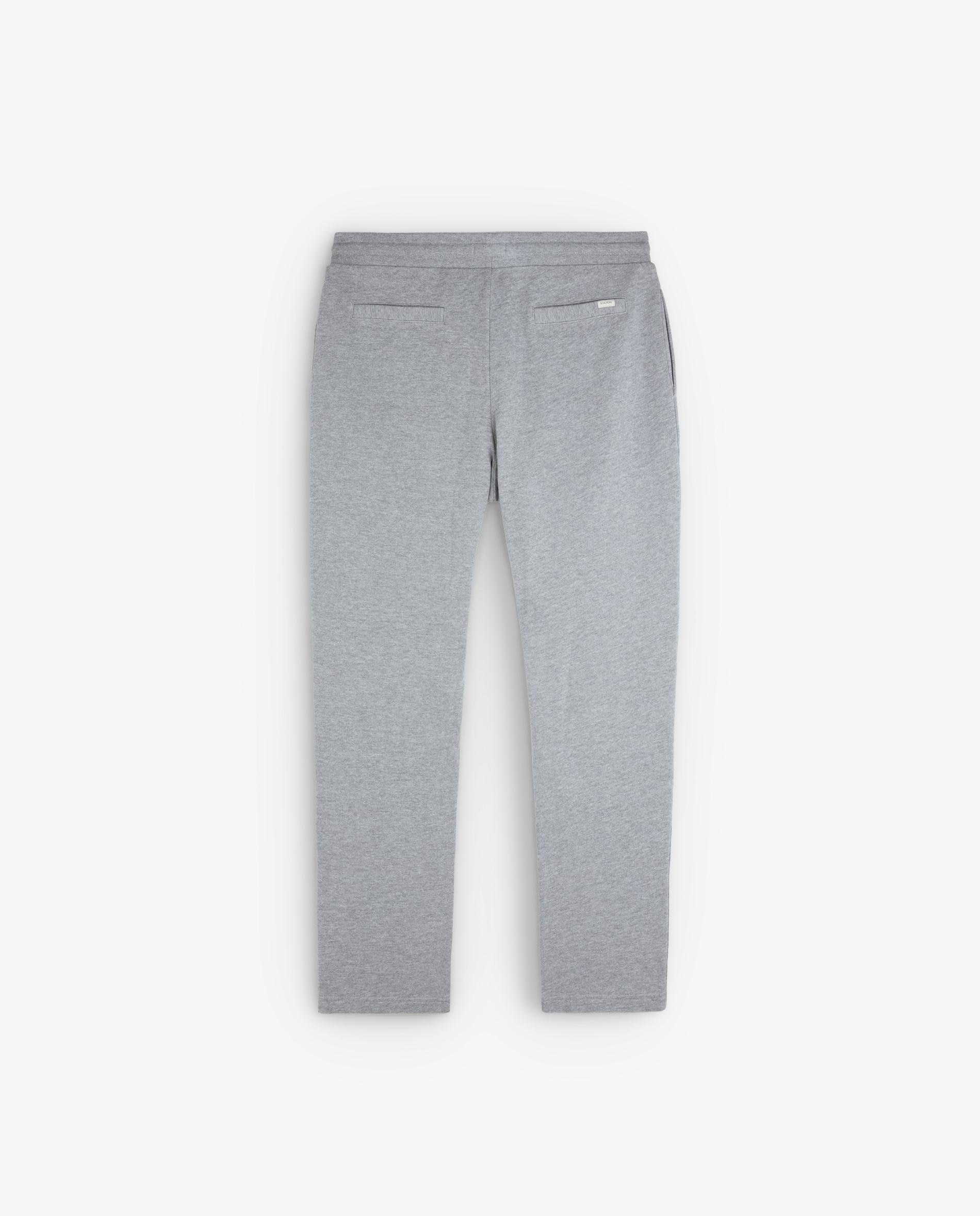 Calças Joggers Tipo Jogger de Algodão Cinzento-claro-6