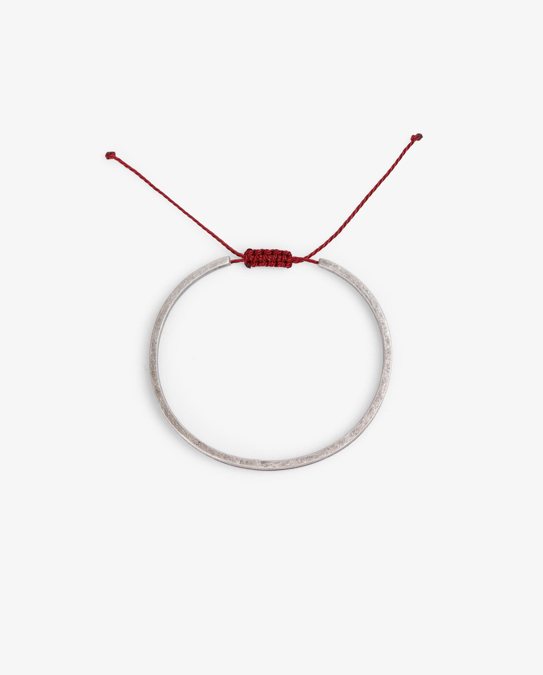 Pulseira Rígida com Linha Central em Contraste Roxo-2
