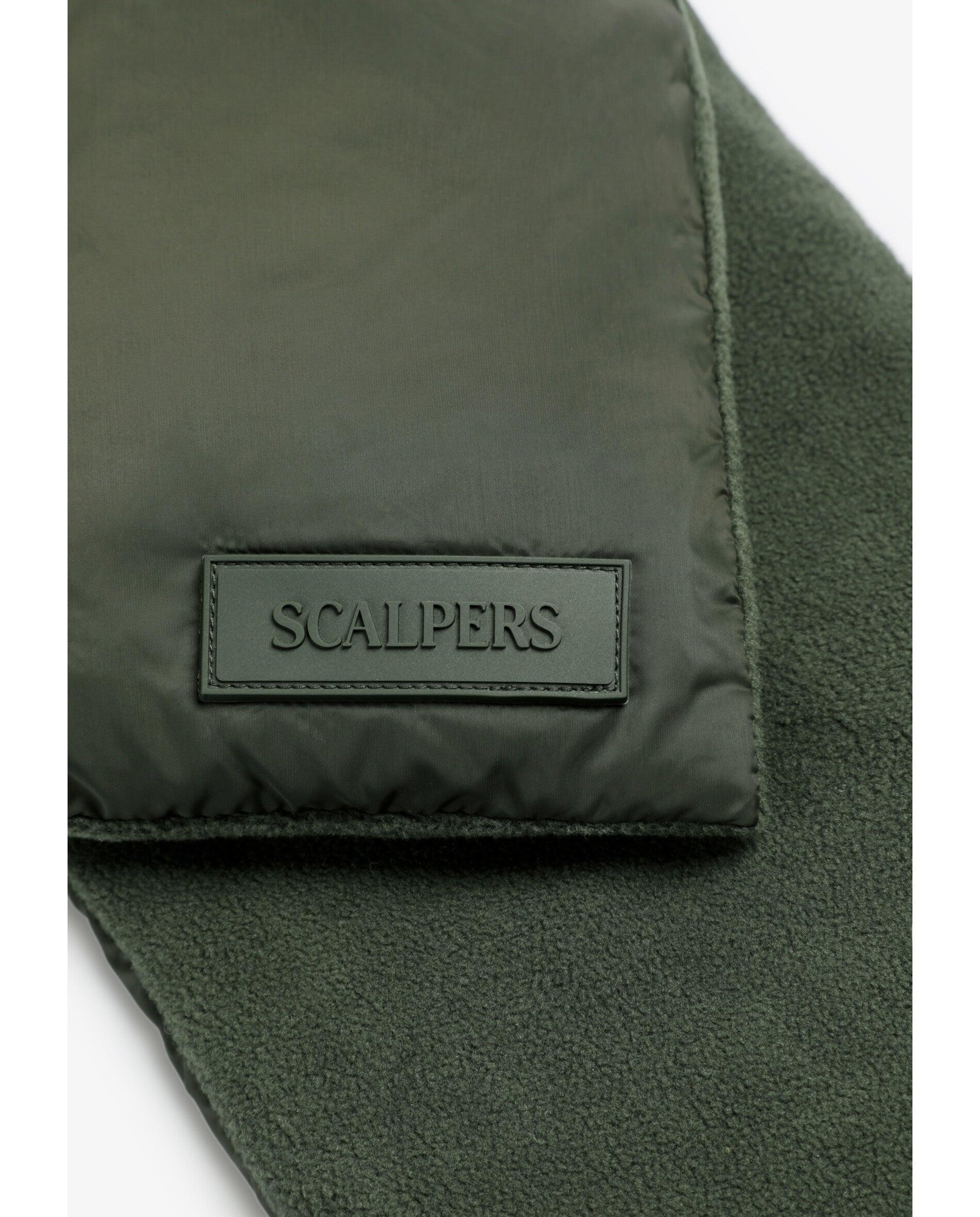 Cachecol Acolchoado com Forro Leve Caqui-3