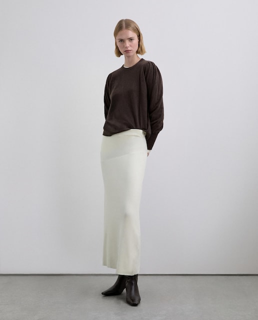 Imagem 0 de Saia Midi de Malha Elástica