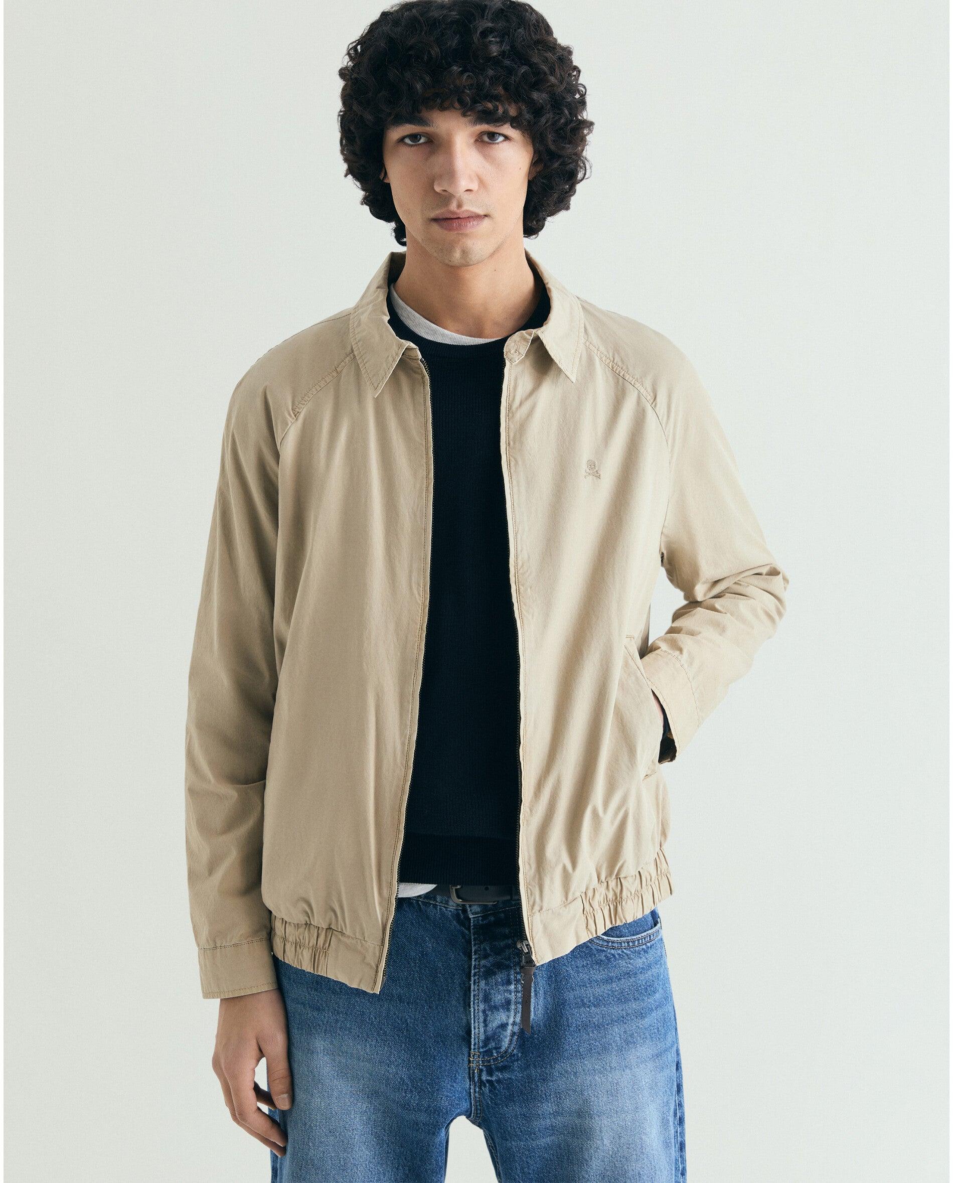 Imagem 0 de Blusão Bomber de Algodão com Fecho Zip