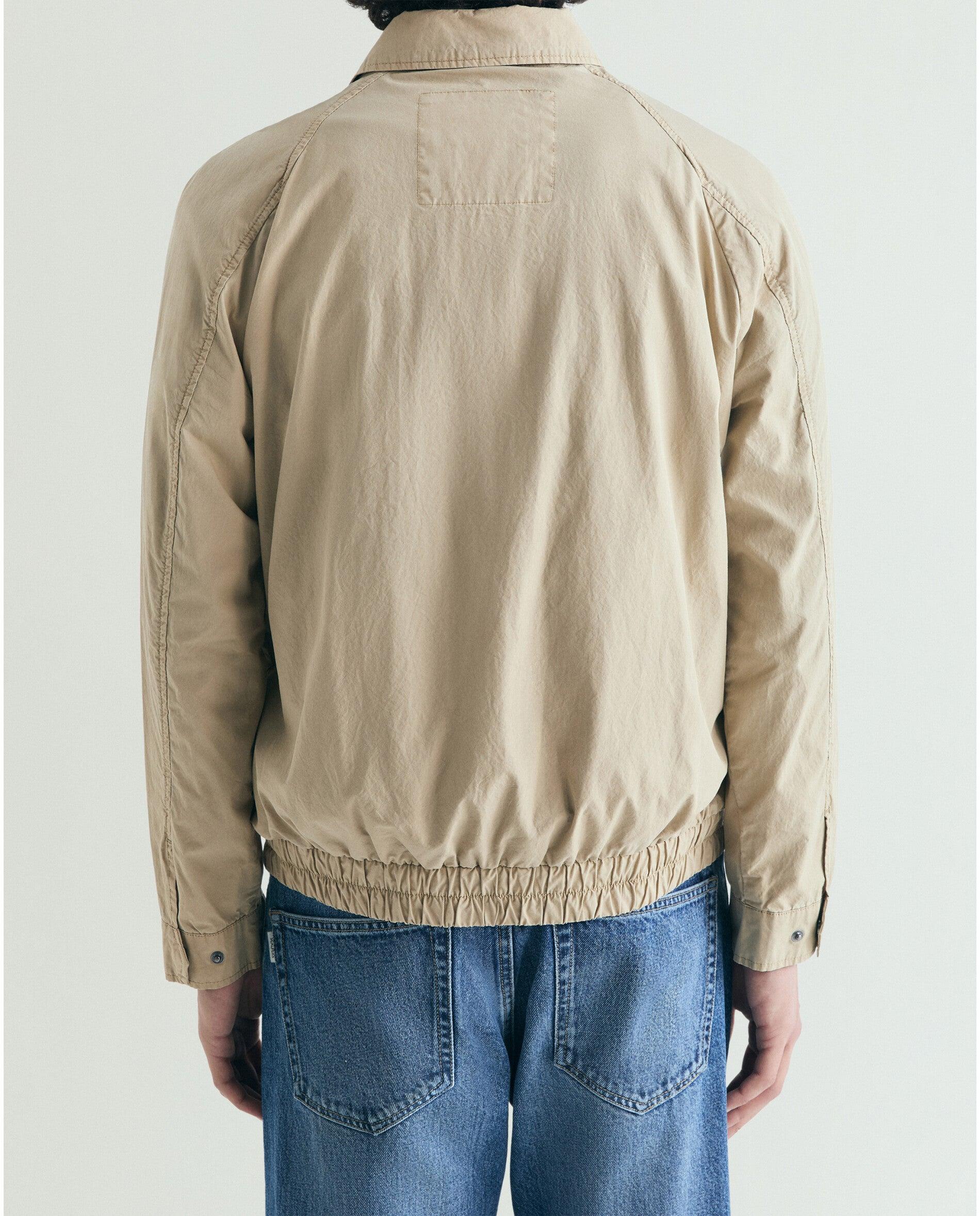 Blusão Bomber de Algodão com Fecho Zip Camel-2