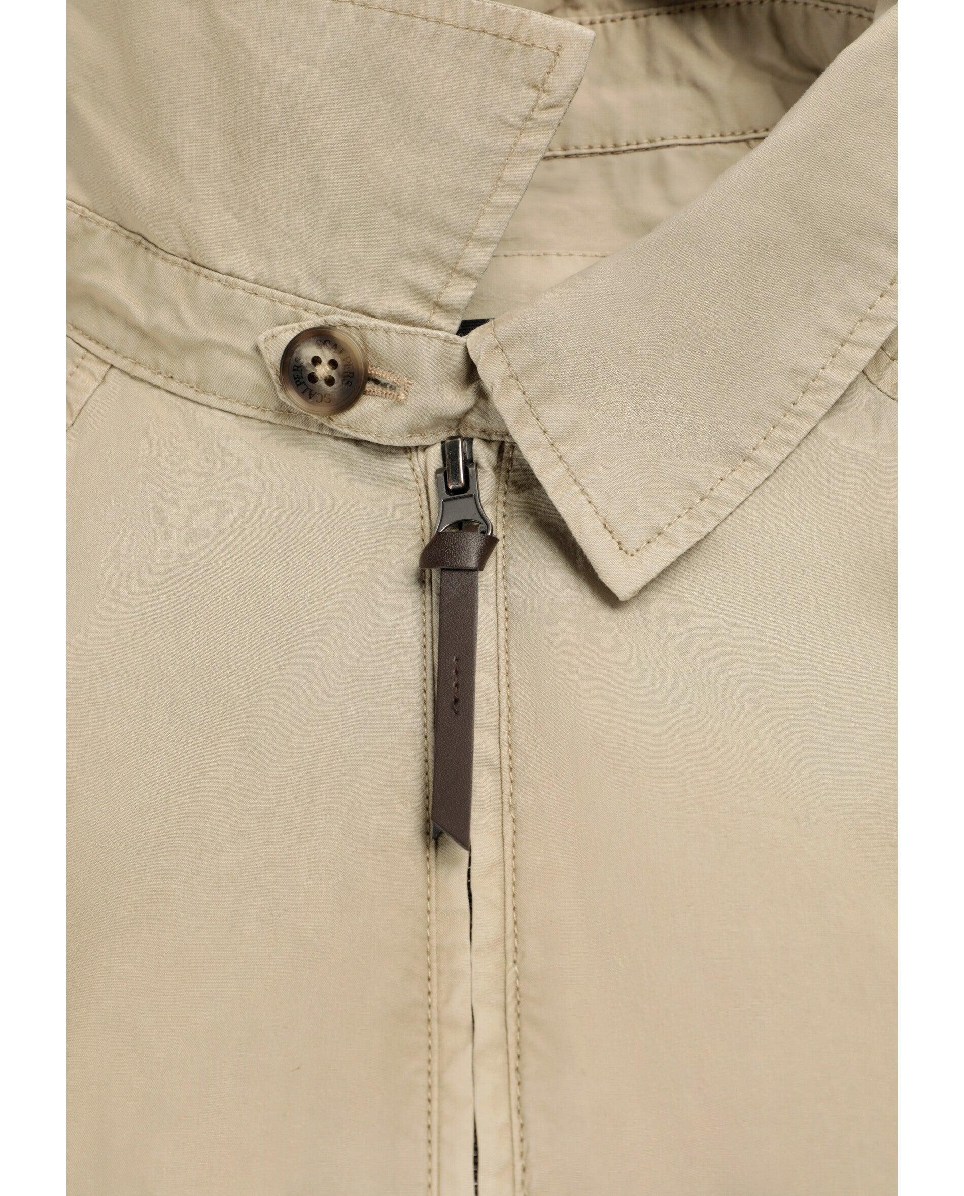 Blusão Bomber de Algodão com Fecho Zip Camel-8