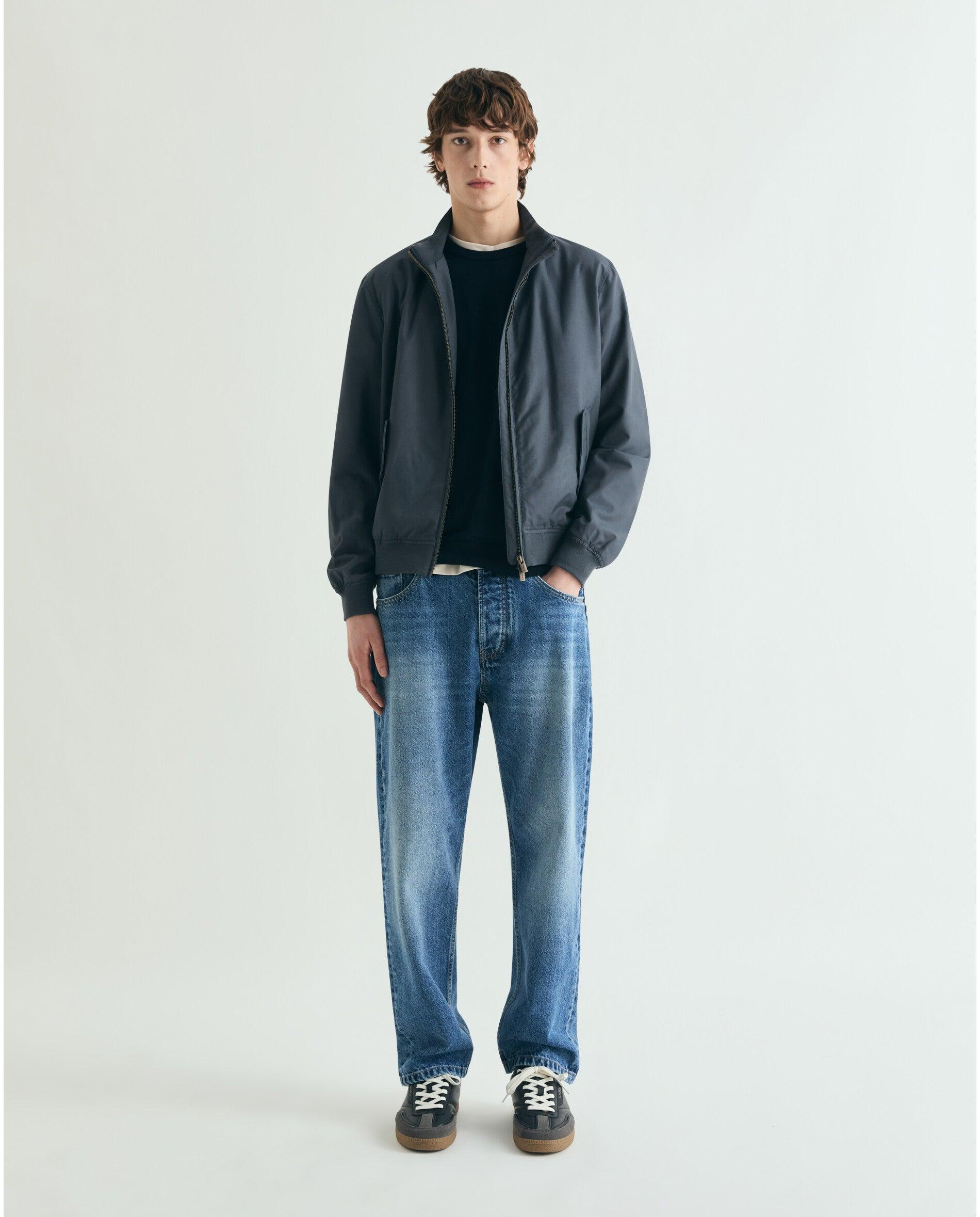 Blusão Bomber com Fecho Zip de Cursor Duplo Navy-2