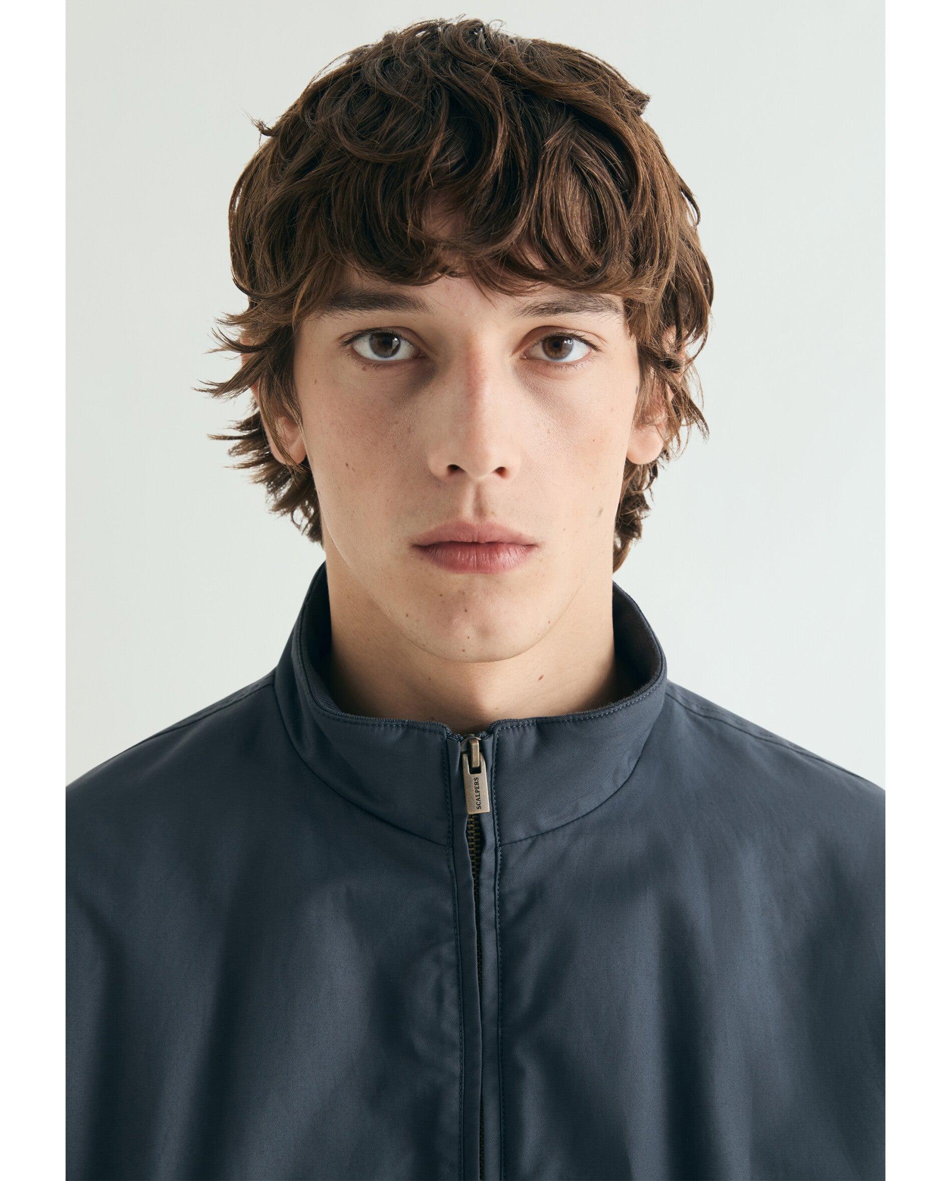 Blusão Bomber com Fecho Zip de Cursor Duplo Navy-4