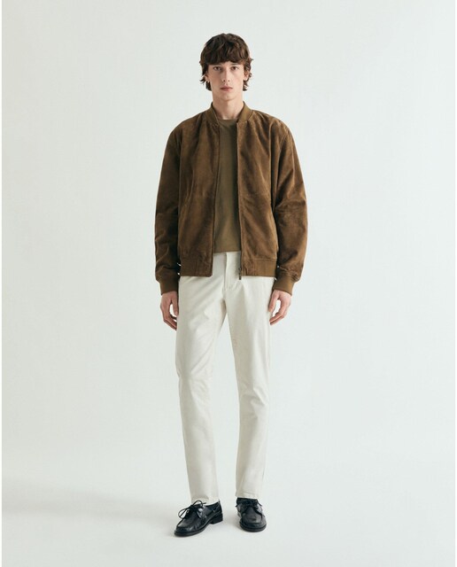 Imagem 0 de Calças Chino Regular Ligeiramente Elásticas