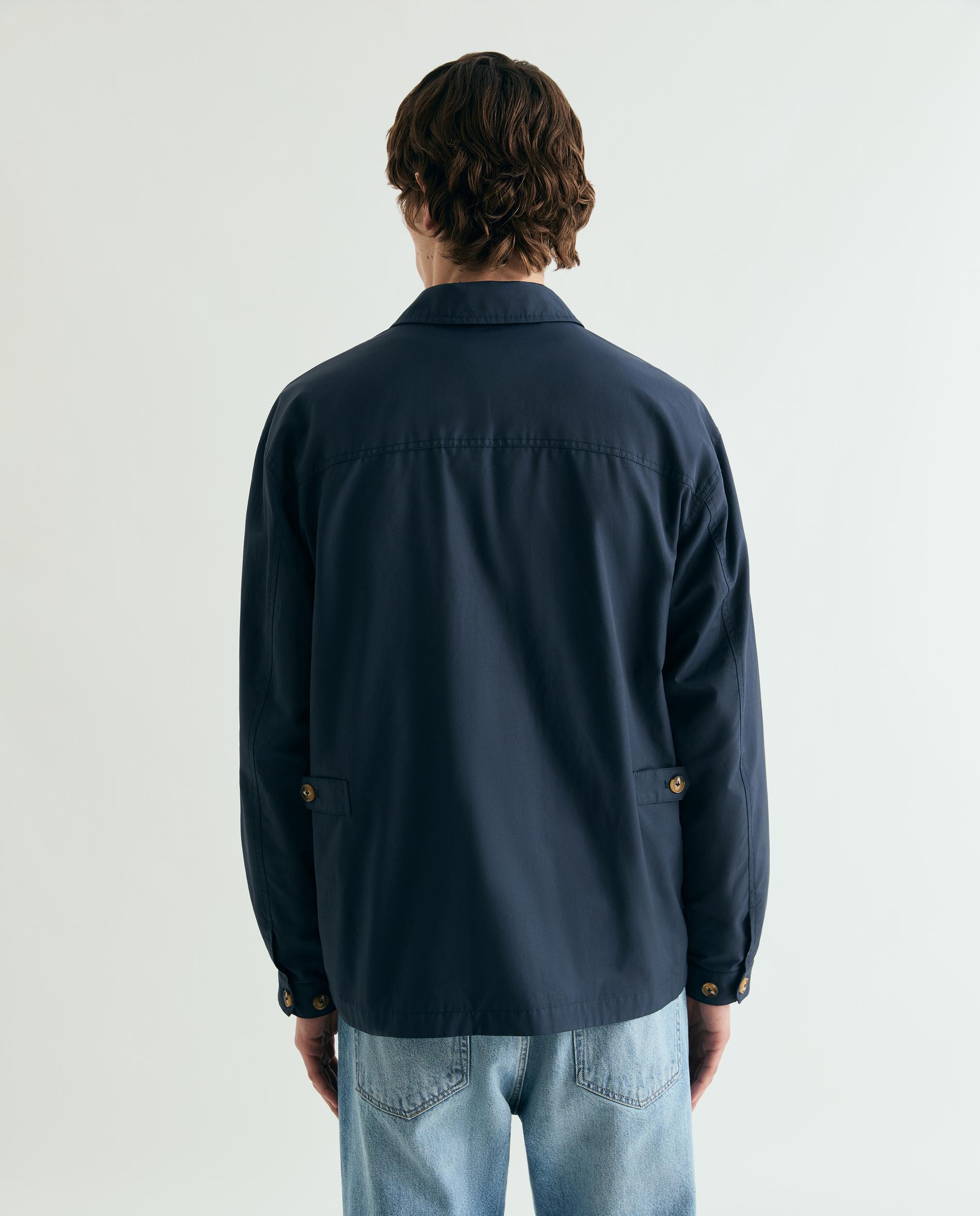 Parka com Tapeta e Botões Navy-2