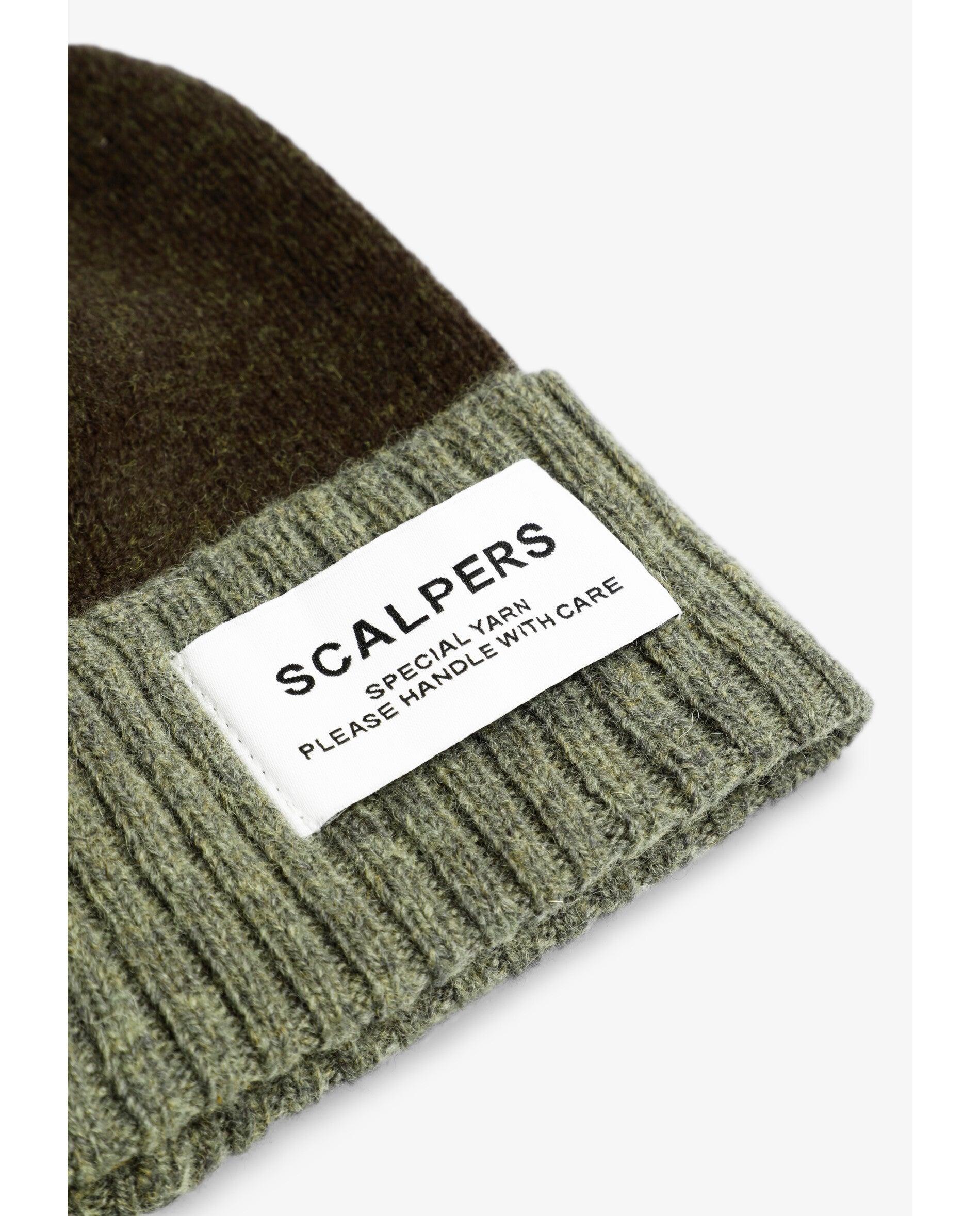 Gorro Infantil com Volta Bicolor Scalpers Verde-escuro-3