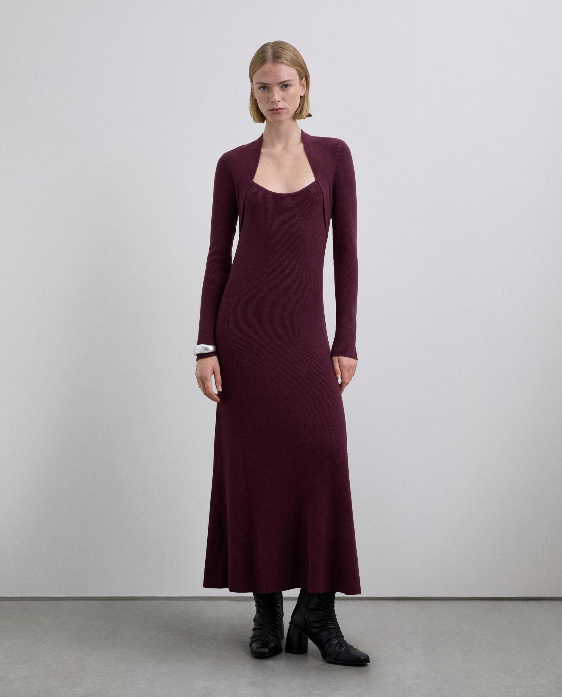 Imagem 0 de Vestido de Manga Comprida e Decote Redondo