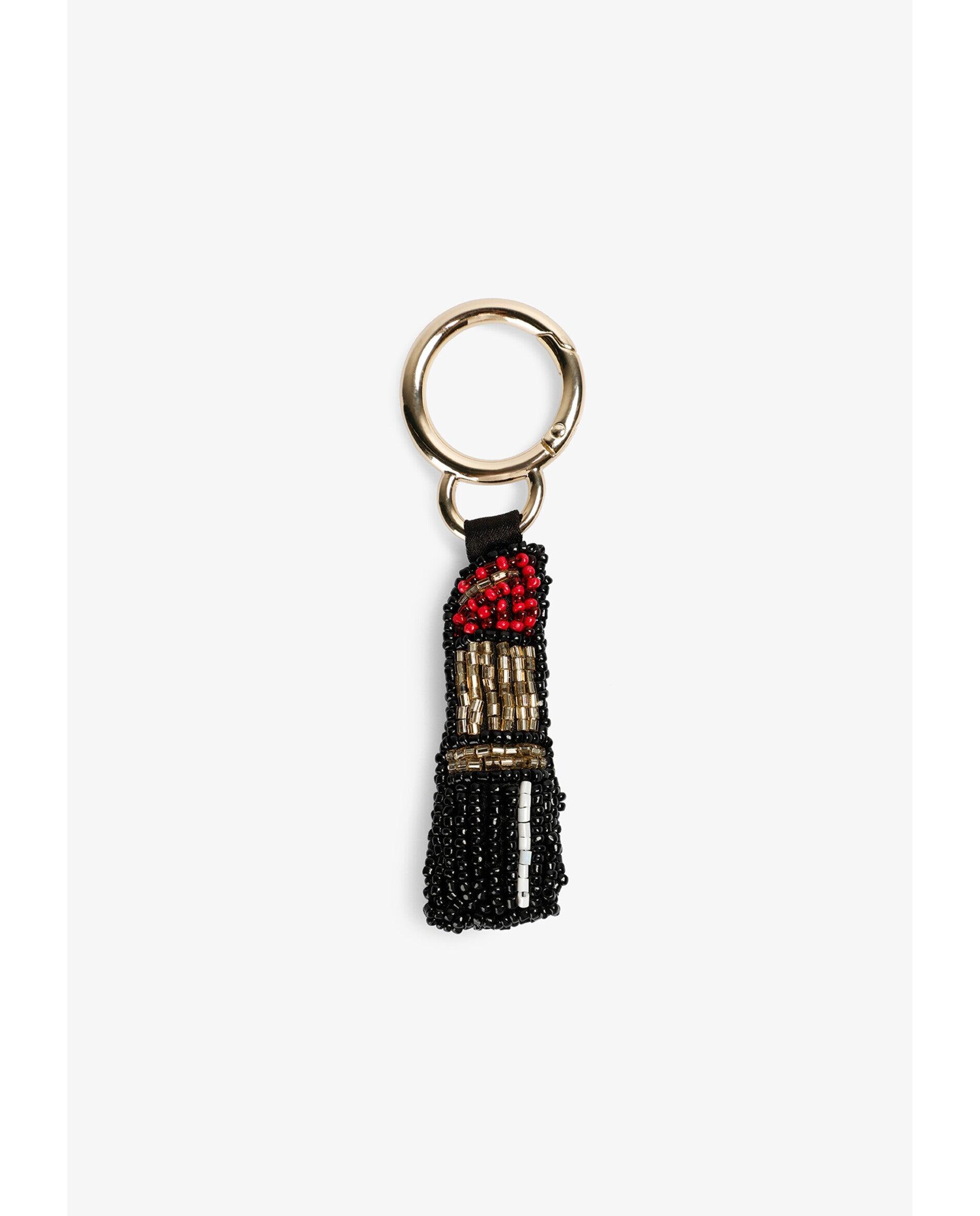 Porta-chaves em Forma de Batom Vermelho / Preto-2