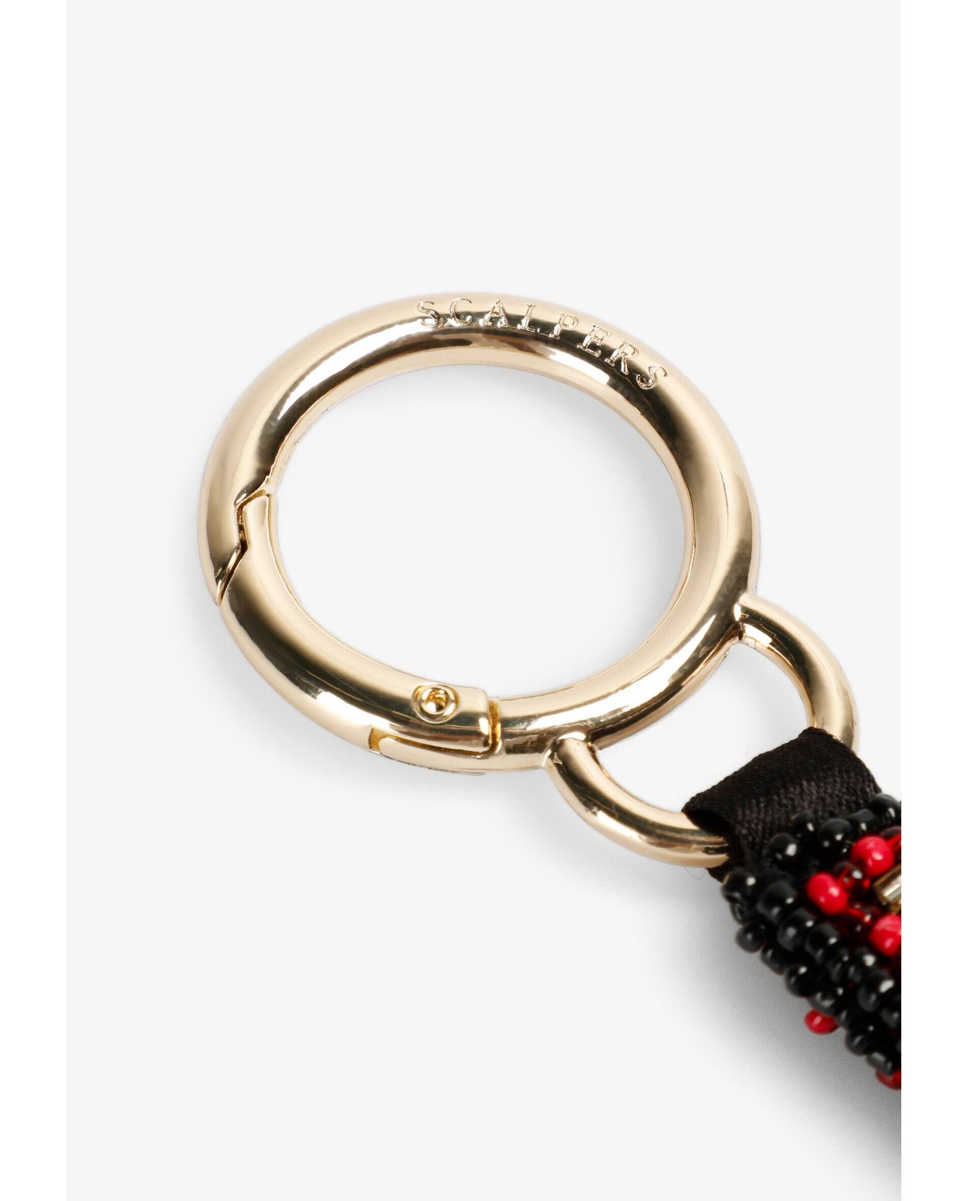 Porta-chaves em Forma de Batom Vermelho / Preto-4