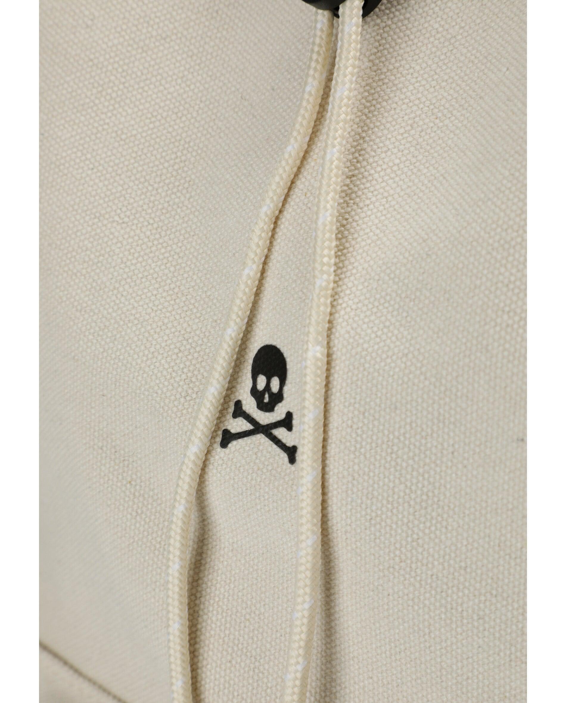 Mochila com Bolsos Frontais e Compartimentos Laterais Branco-4
